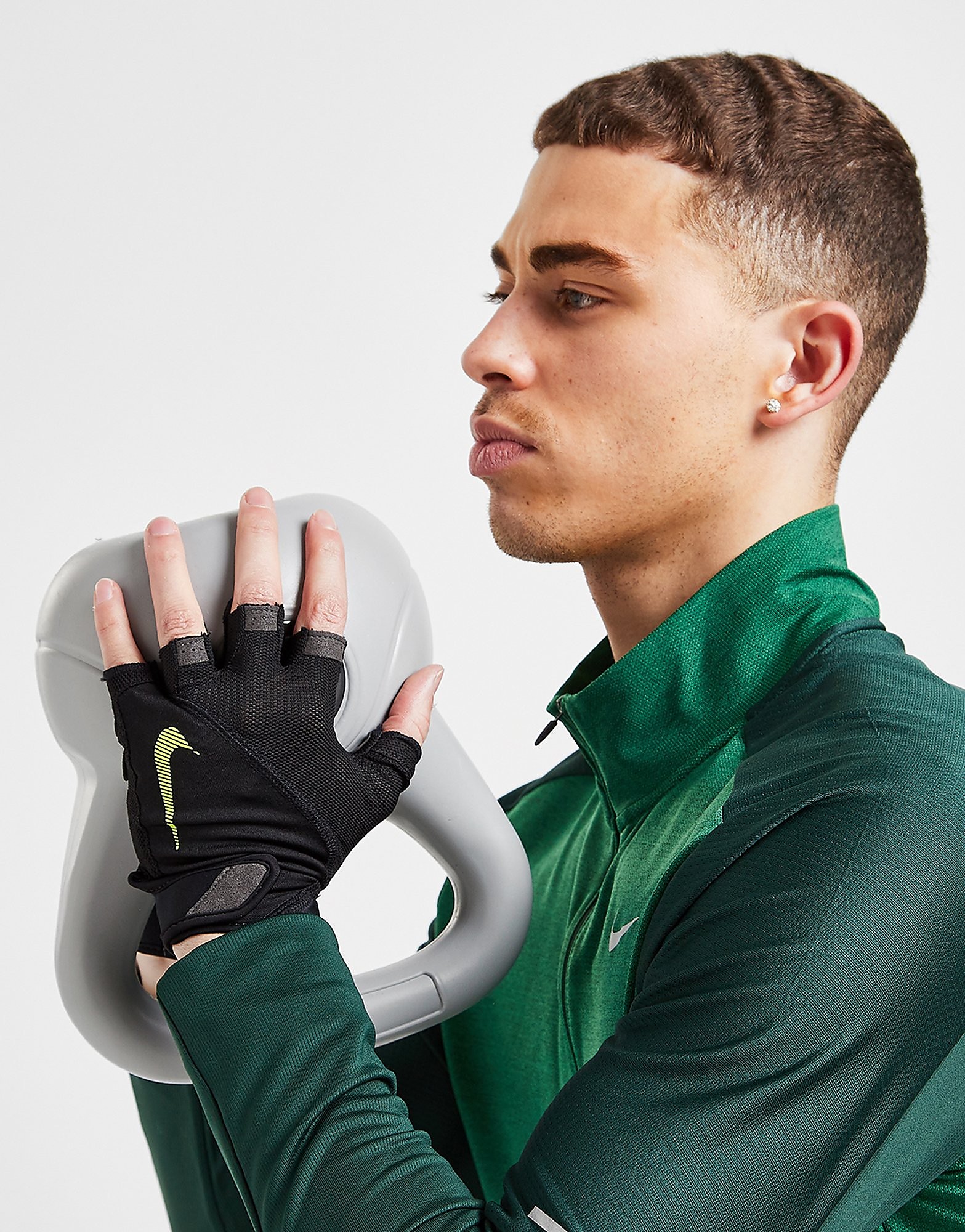 

Nike Elemental Fitness Gloves - Black/Green - Womens, Black/Green