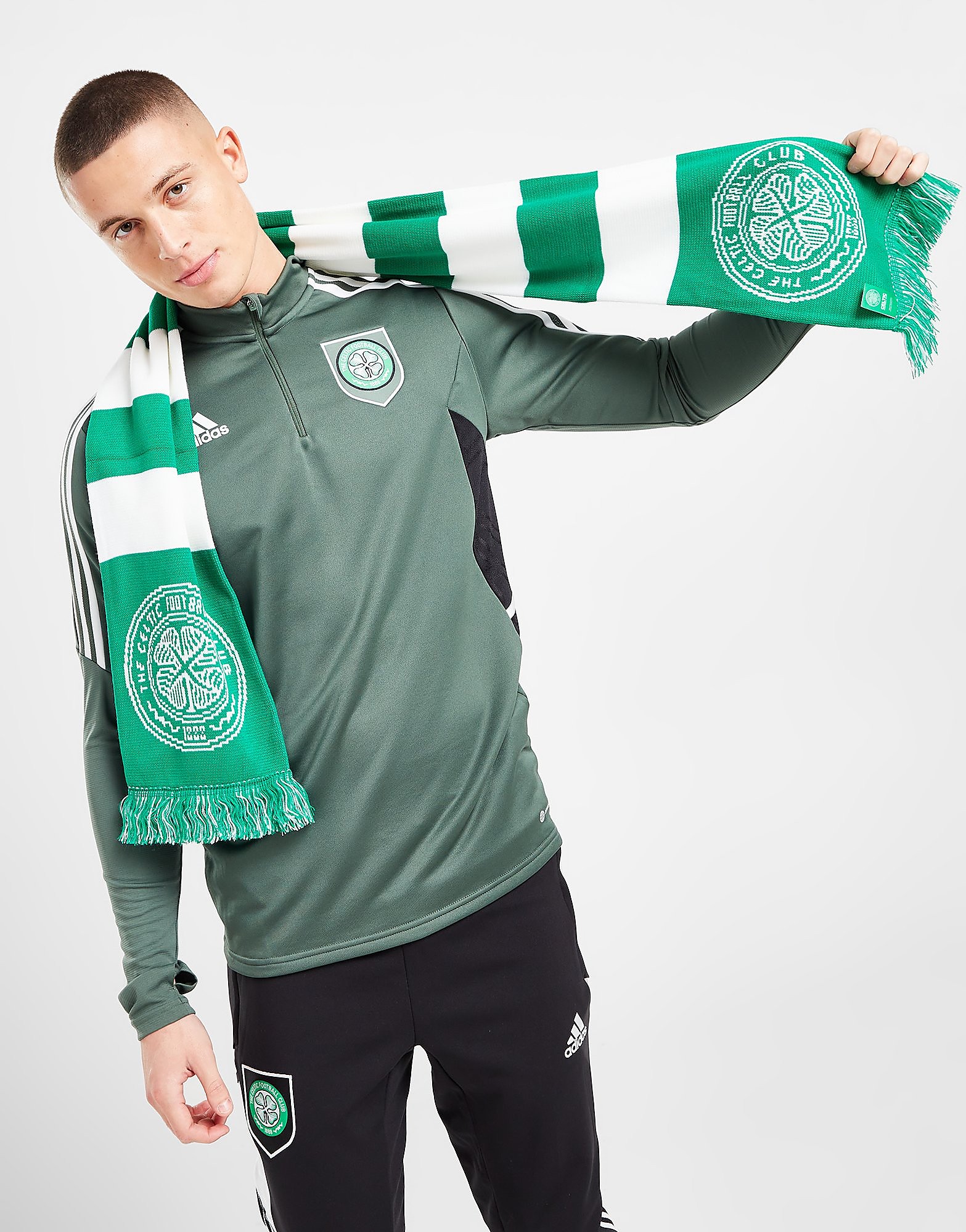 

Official Team Celtic FC Scarf - Green/White - Womens, Green/White