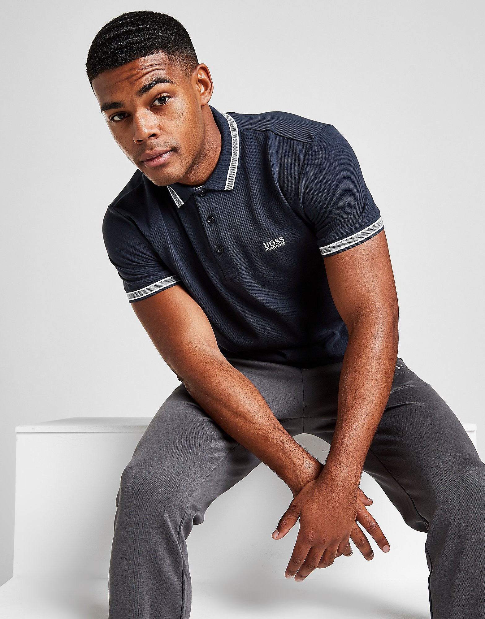 

BOSS Paddy Polo Shirt - Blue - Mens, Blue
