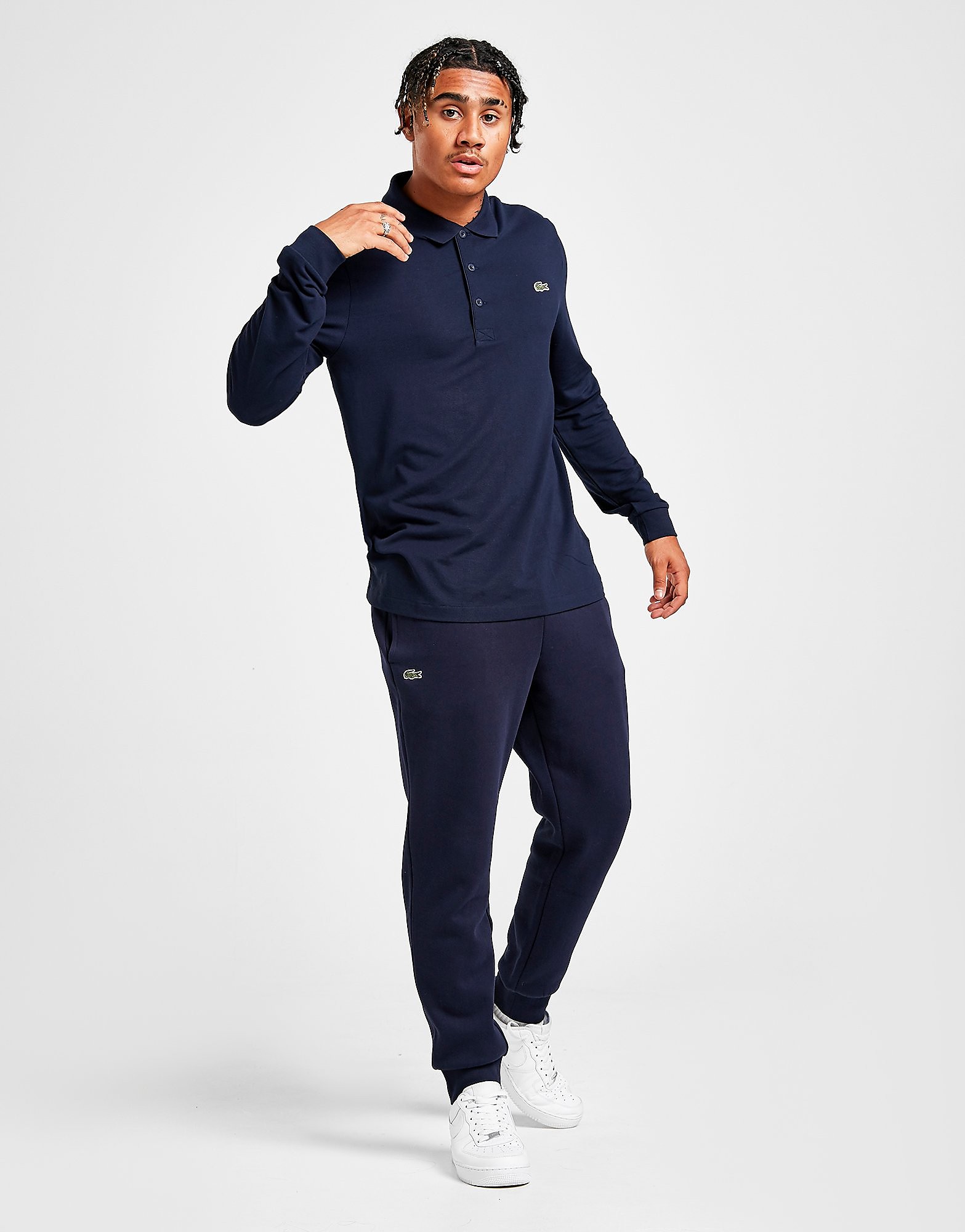 

Lacoste Slim Cuffed Fleece Pants - Navy/Navy - Mens, Navy/Navy