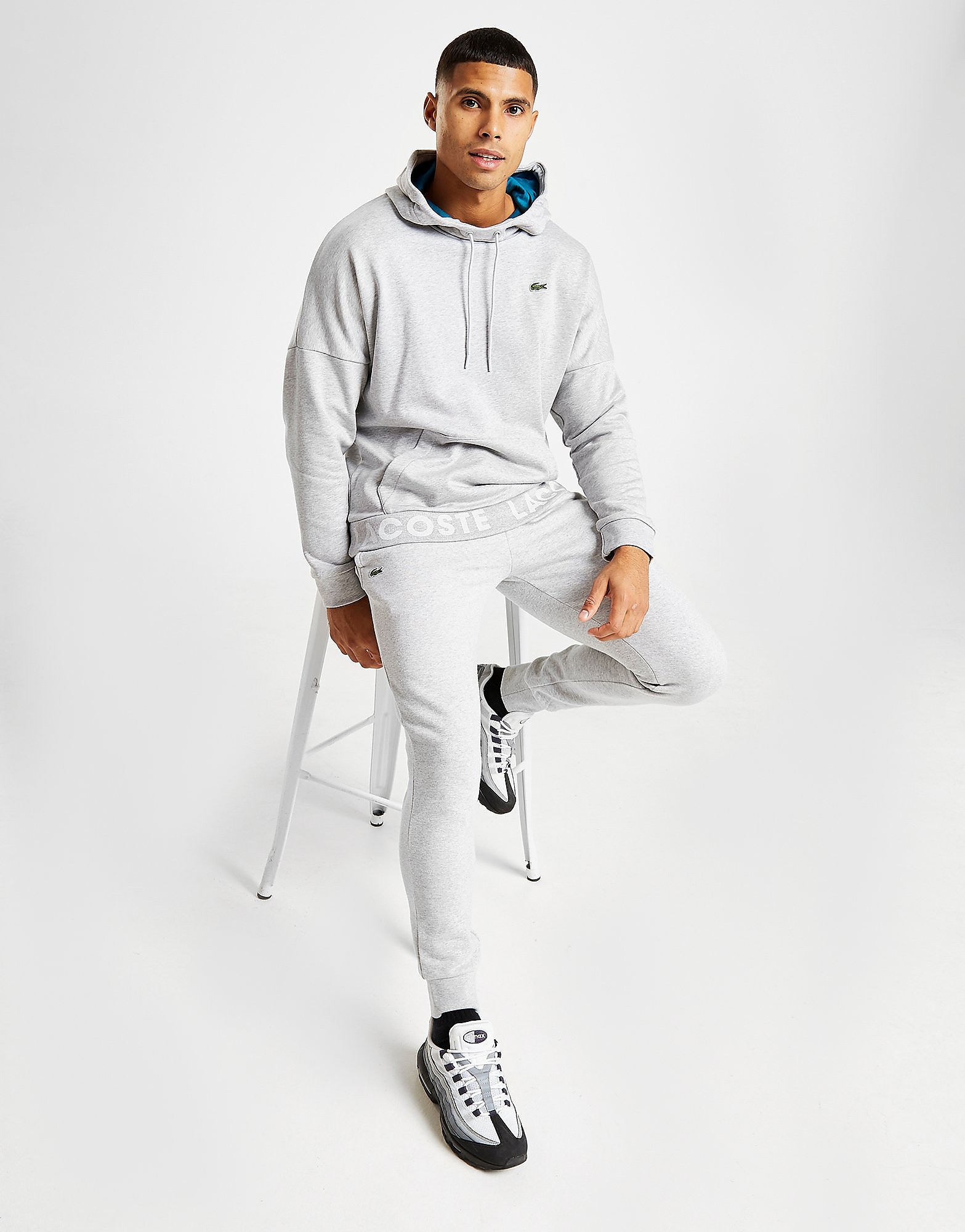 

Lacoste Slim Cuffed Fleece Pants - Grey/Grey - Mens, Grey/Grey