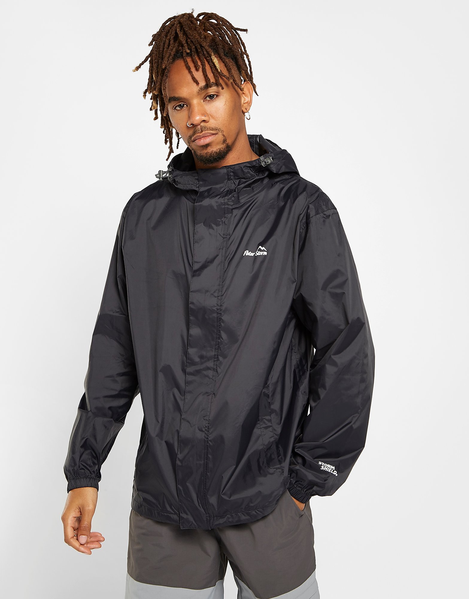 

Peter Storm Packable Jacket - Black/White - Mens, Black/White