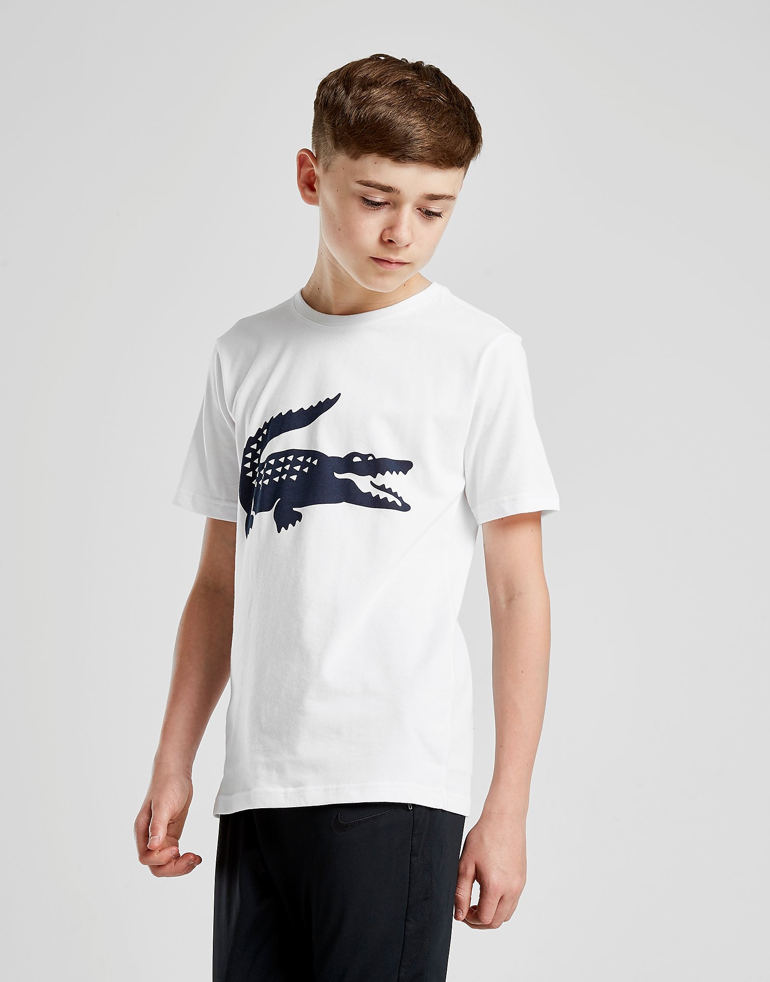 

Lacoste Croc T-Shirt Junior - White/Blue - Kids, White/Blue