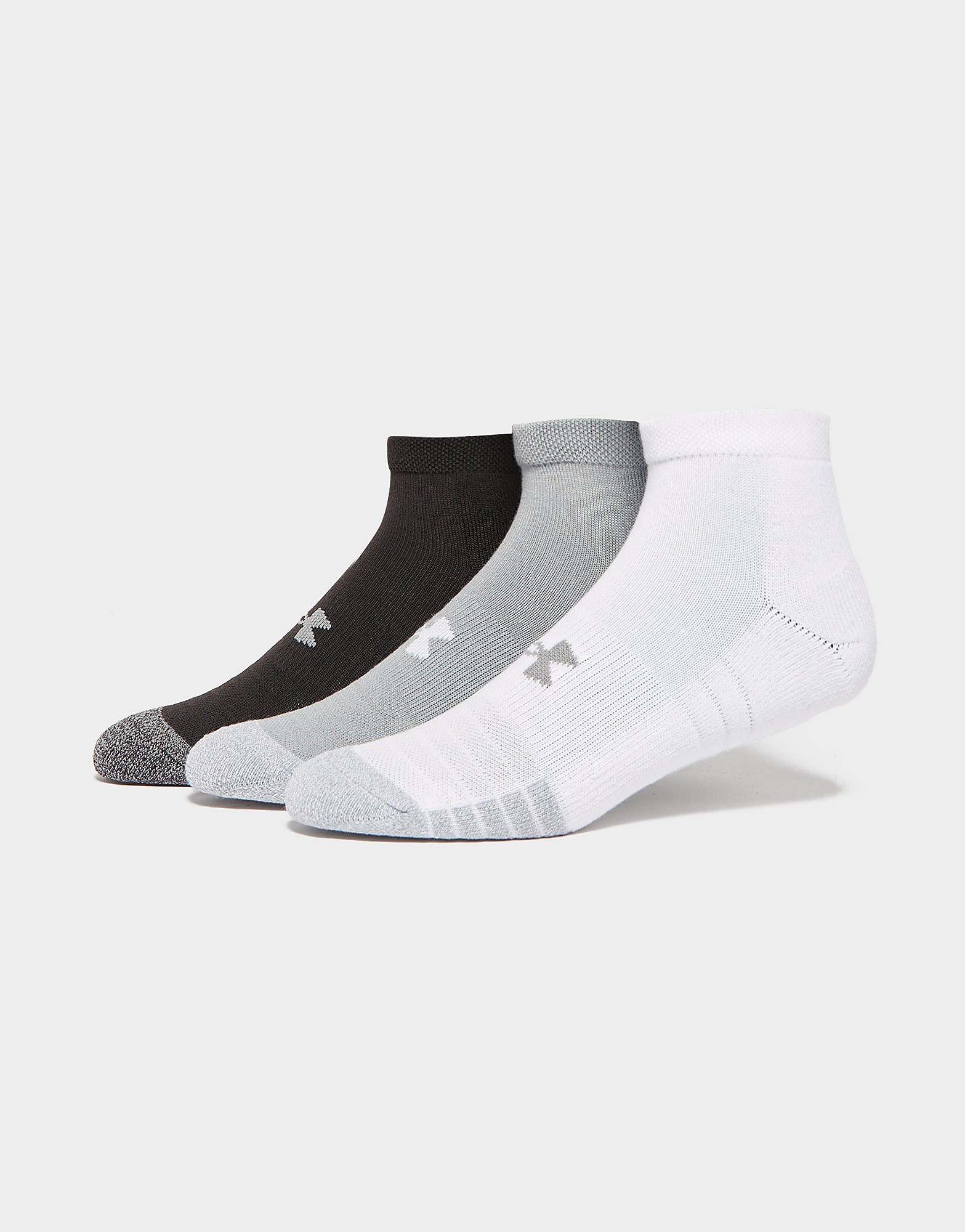

Under Armour 3 Pack HeatGear Tech Socks - Grey/Black/White - Womens, Grey/Black/White