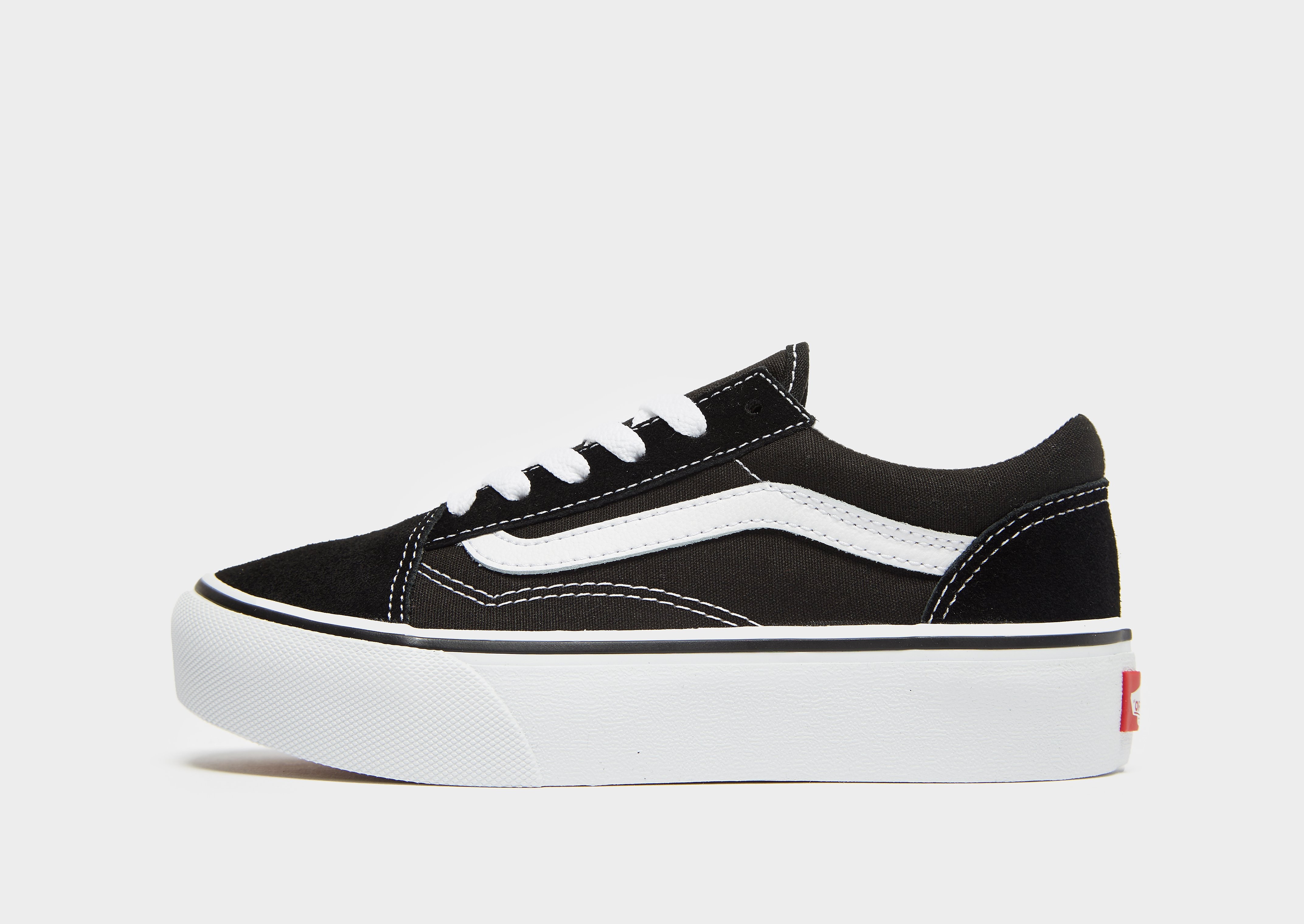 

Vans Old Skool Platform Children - Black/White - Kids, Black/White