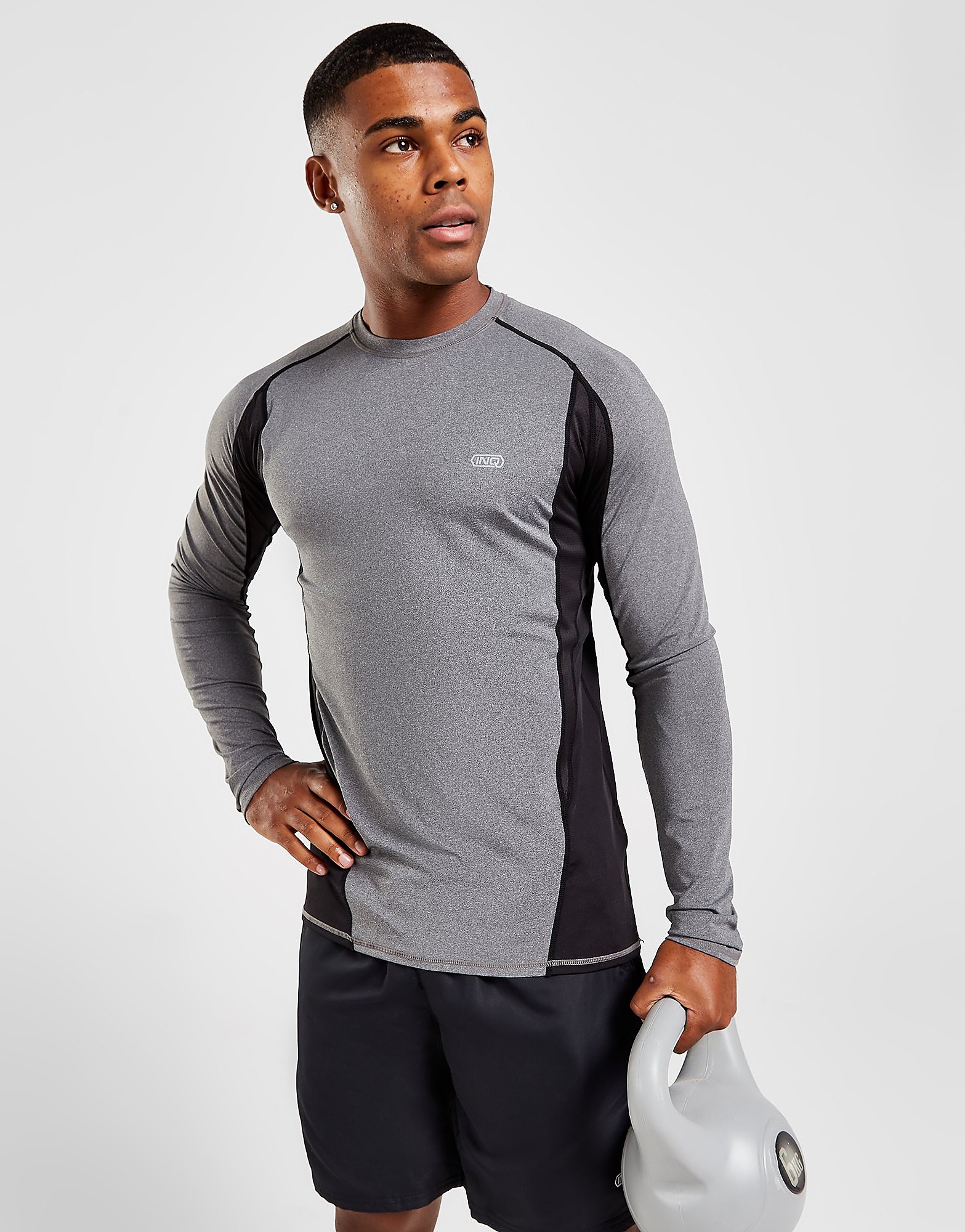 

INQ Romano Long Sleeve T-Shirt - Only at JD - Grey - Mens, Grey