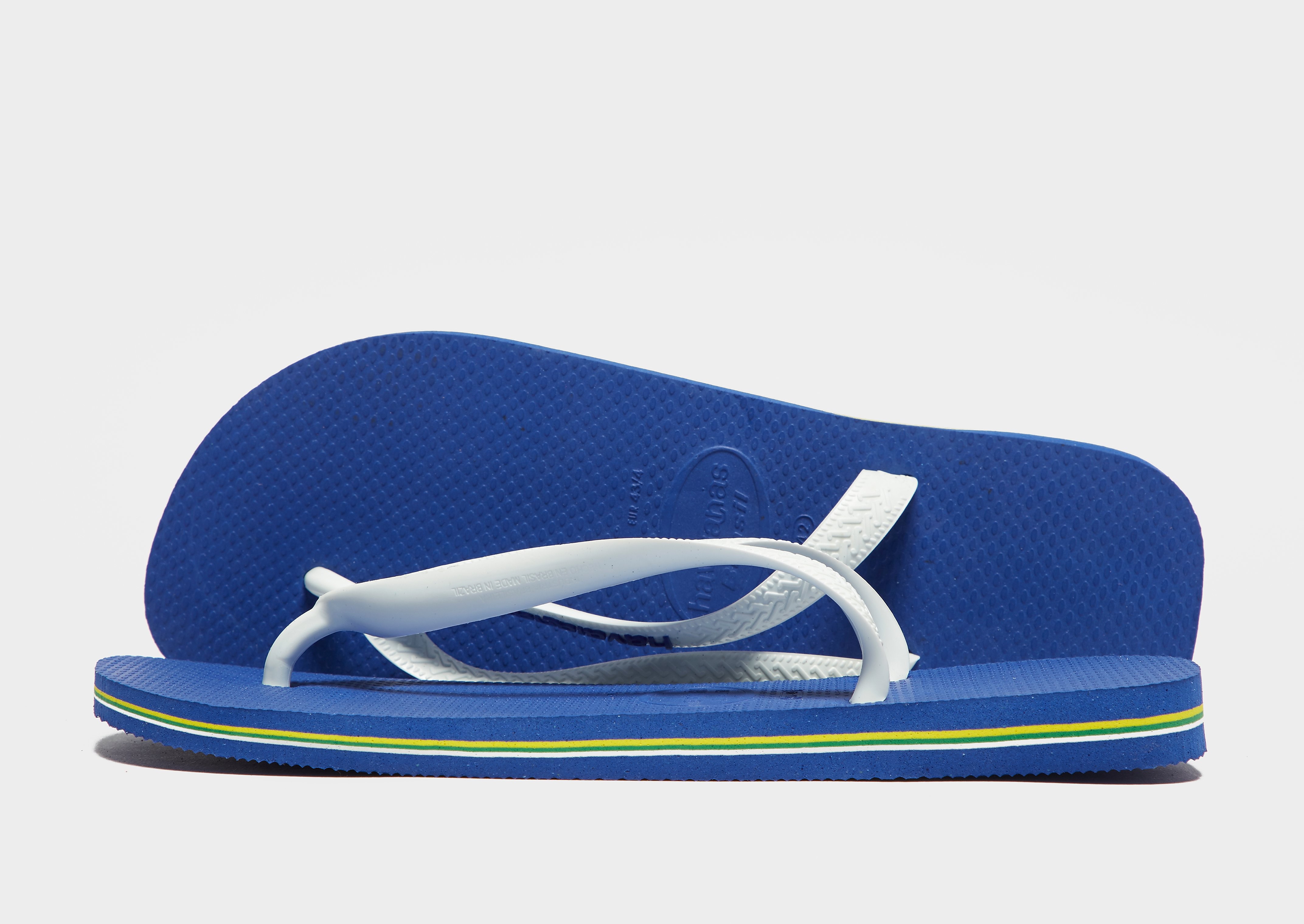 

Havaianas Brazil Logo Flip Flops - Blue - Mens, Blue