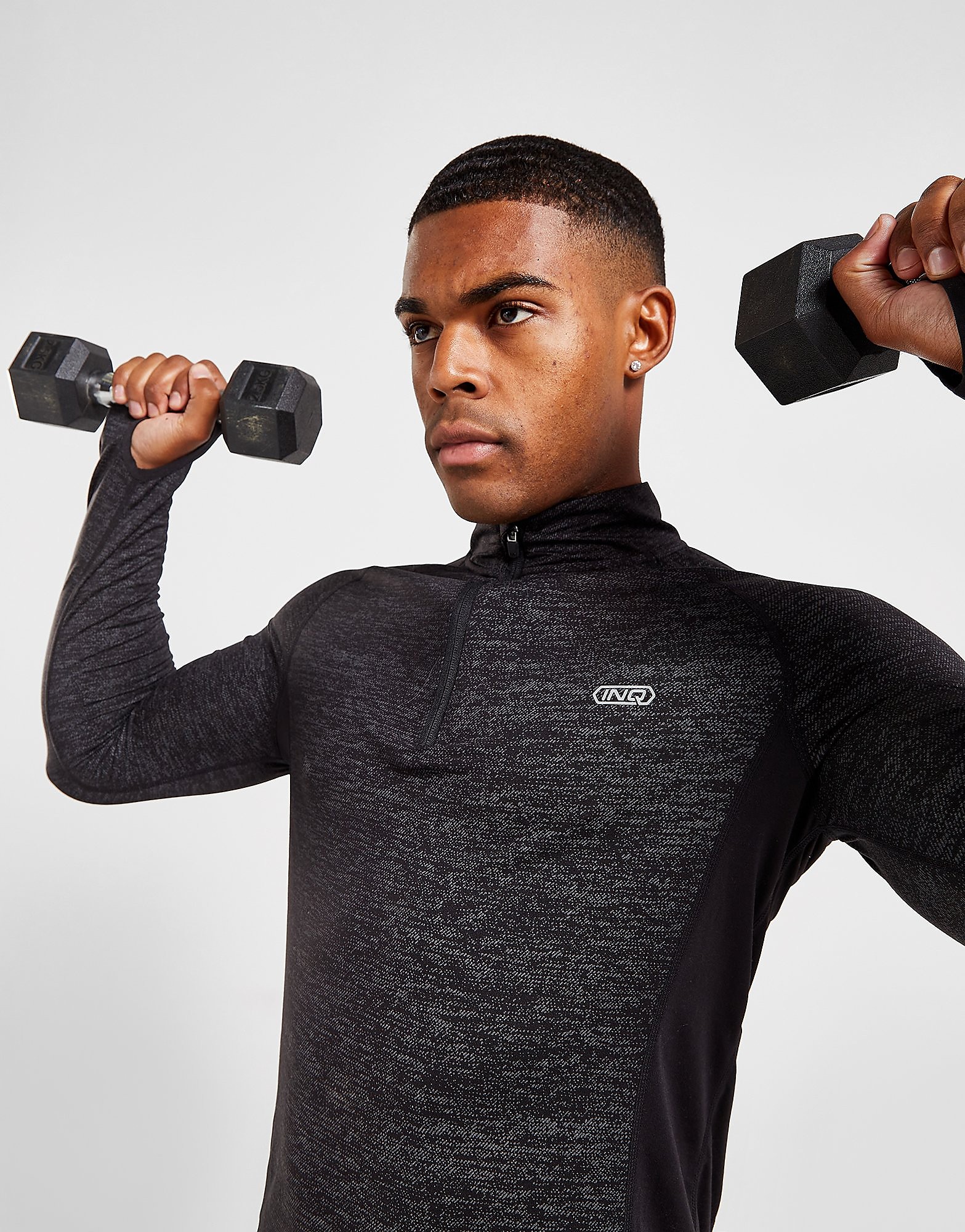 

INQ Rosetti 1/4 Zip Top - Only at JD - Black - Mens, Black