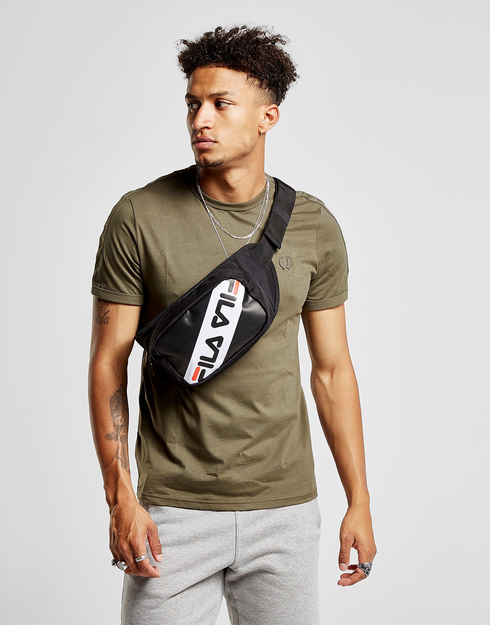 

Fila Ola Waist Bag - Only at JD - Black/White/Red, Black/White/Red