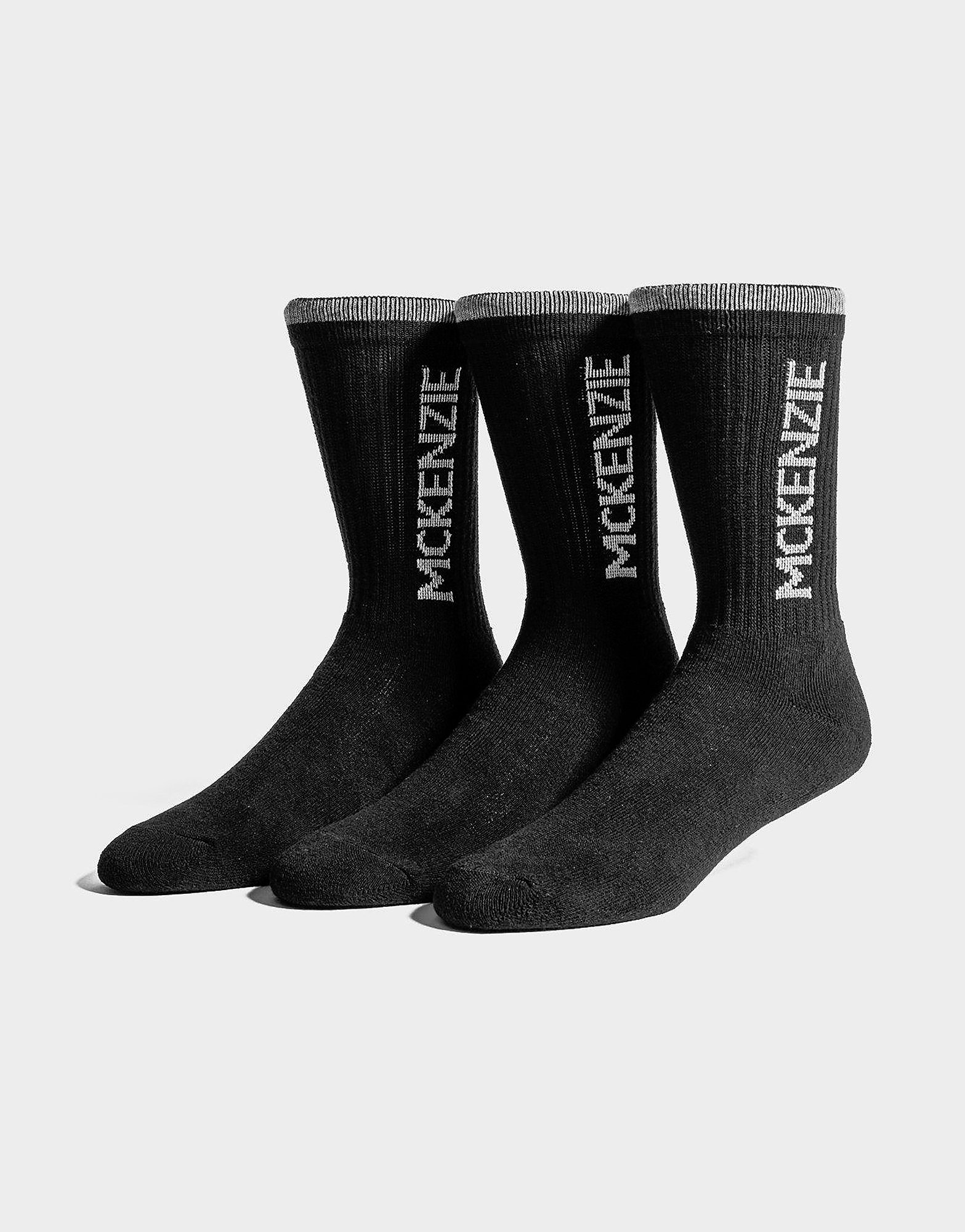 

McKenzie 3 Pack Sports Socks Junior - Only at JD - Black/Grey - Kids, Black/Grey