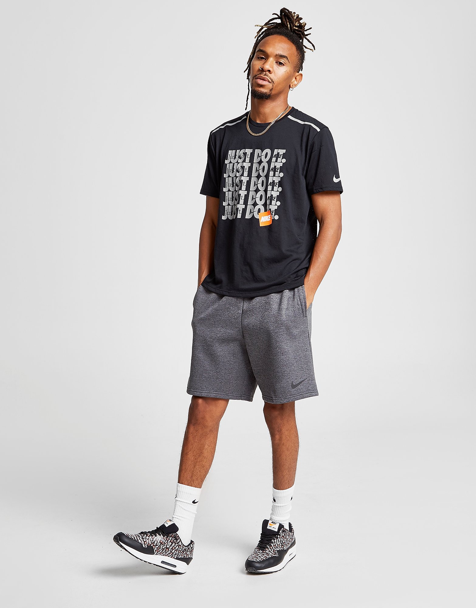 Nike Training Shorts Grijs Heren nike kopen in de aanbieding