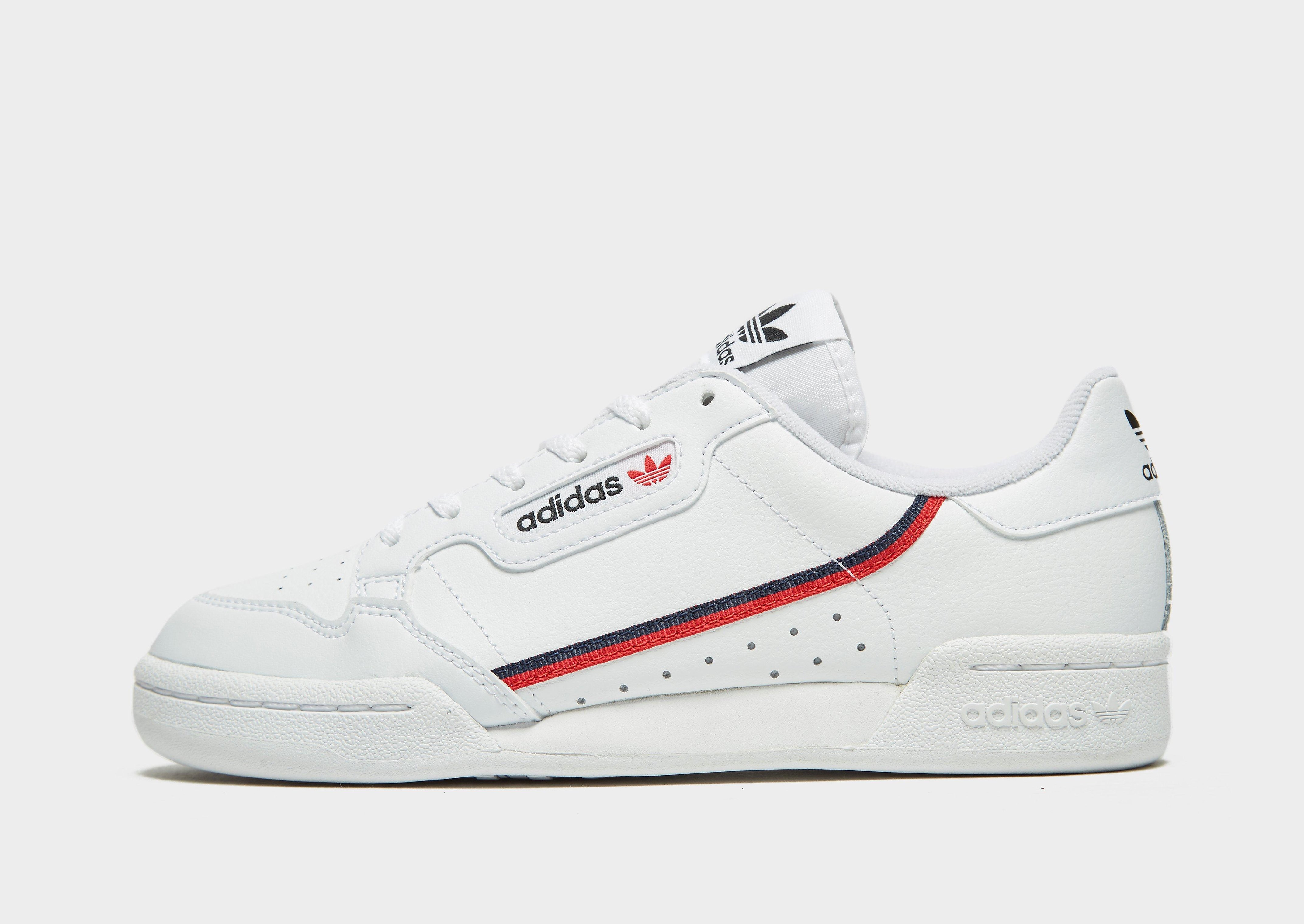 

adidas Originals Continental 80 Junior - White/Blue/Red - Kids, White/Blue/Red