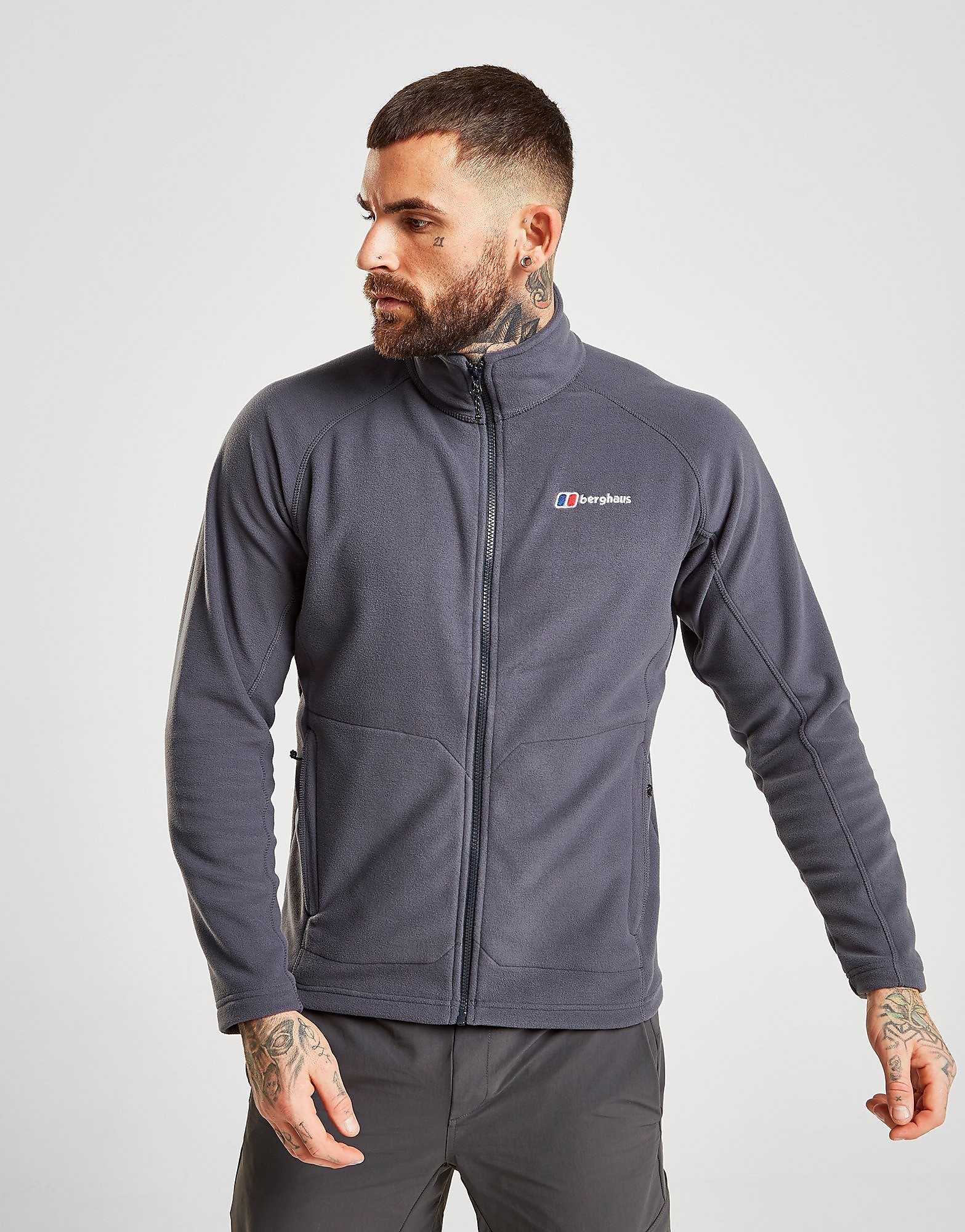

Berghaus Hartsop Full Zip Fleece Jacket - Grey/GRY$ - Mens, Grey/GRY$