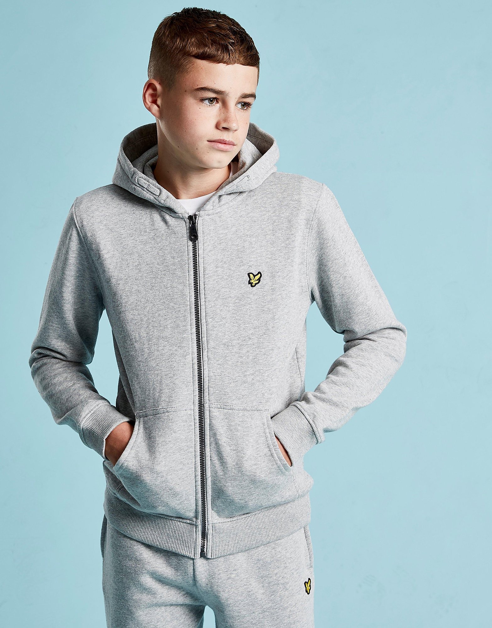 

Lyle & Scott Logo Full Zip Hoodie Junior - Grey - Kids, Grey