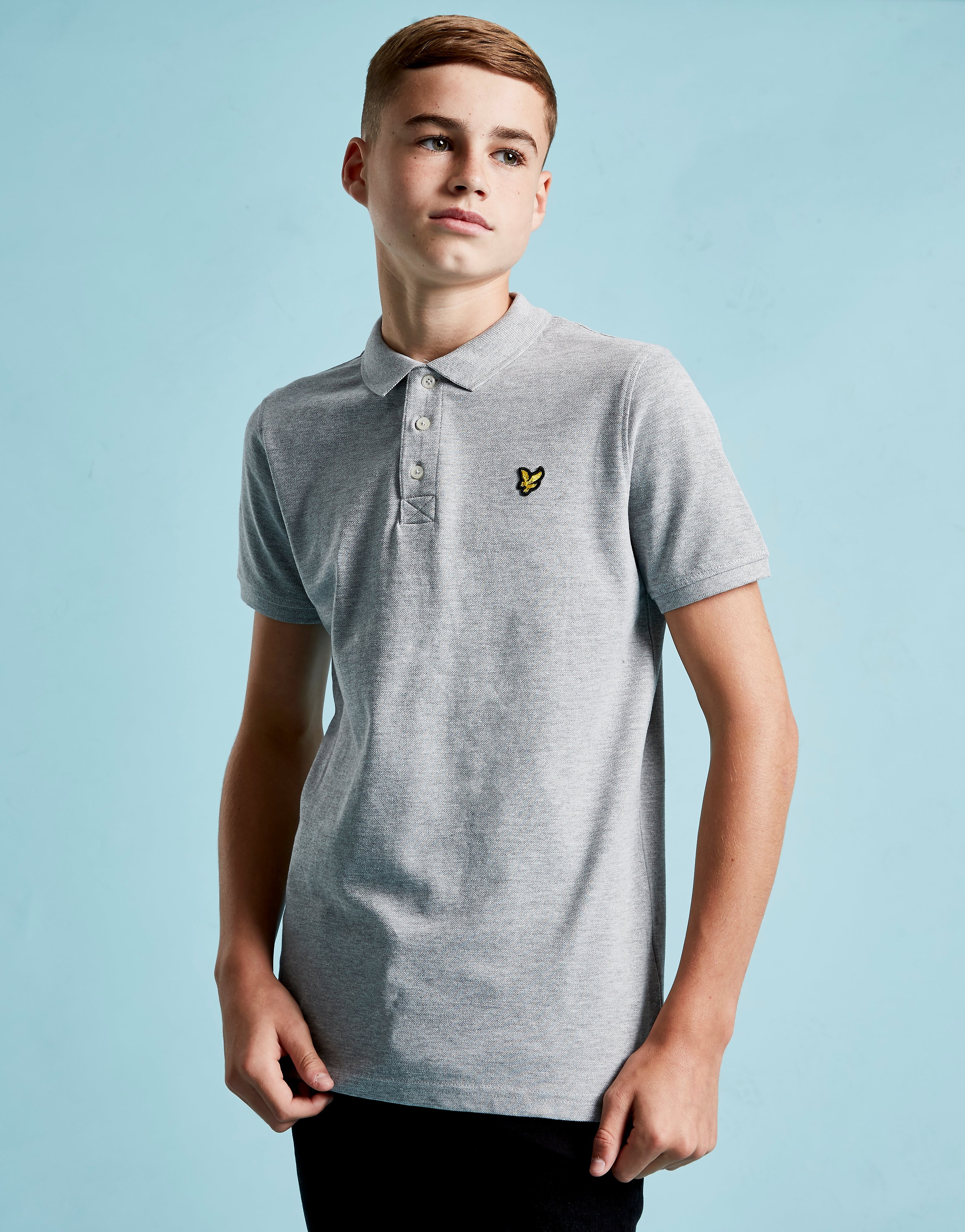 

Lyle & Scott Logo Short Sleeve Polo Shirt Junior - Grey - Kids, Grey