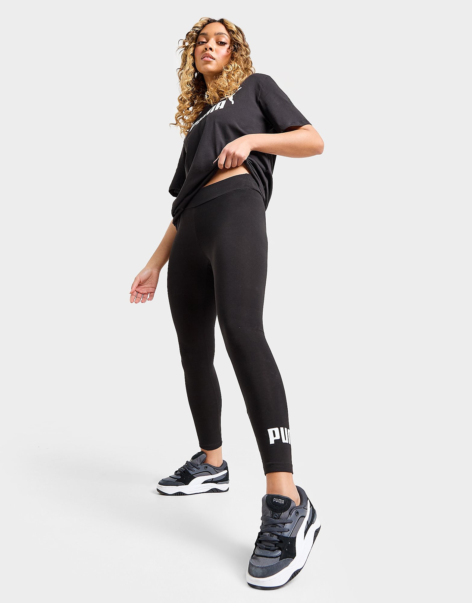 

Puma Core Leggings - Black/White - Womens, Black/White