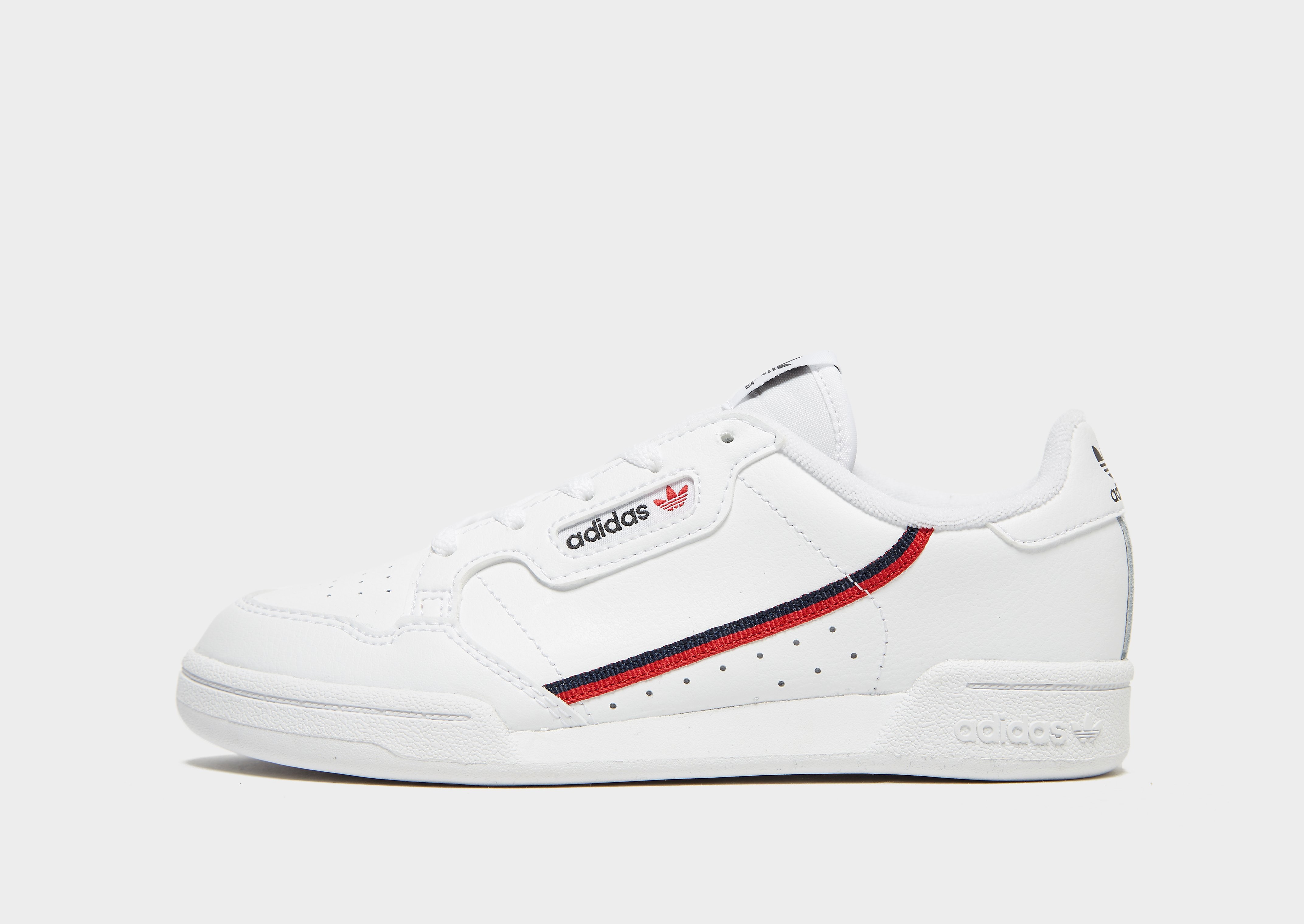 

adidas Originals Continental 80 Children - White/Red - Kids, White/Red