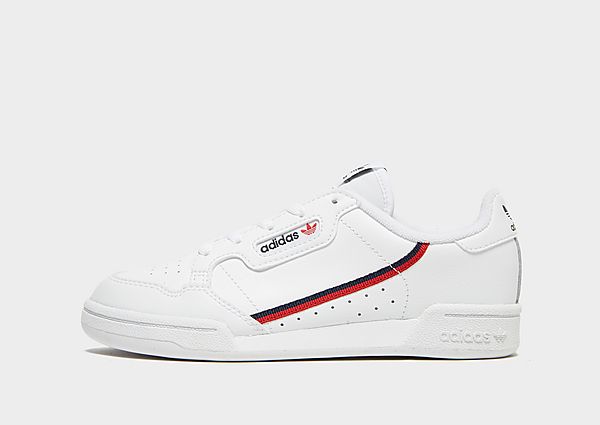 adidas Originals Baskets Continental 80 Enfant - Cloud White / Scarlet / Collegiate Navy/Red, Cloud