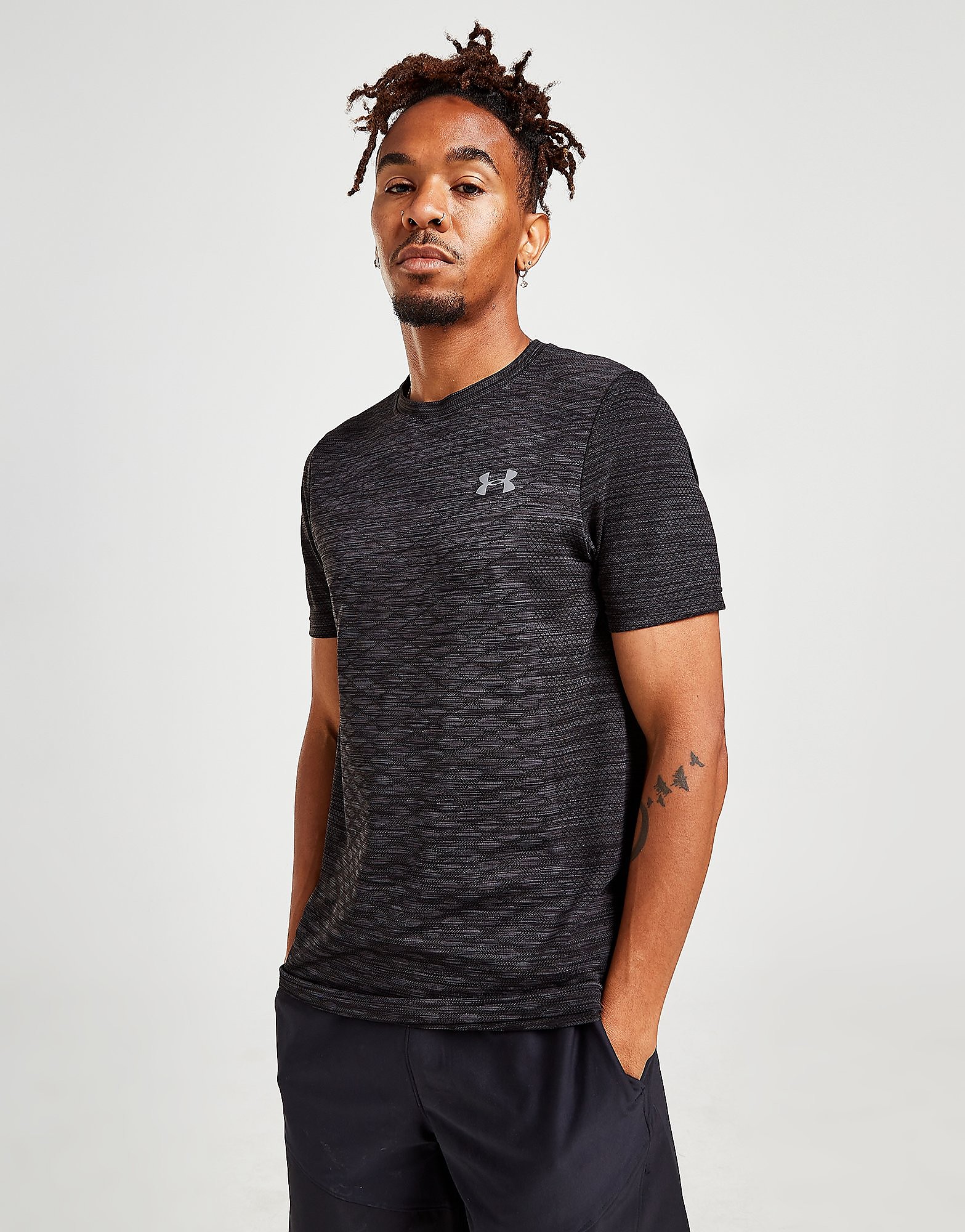 Under Armour Vanish Novelty Short Sleeve Graphic T-Shirt - Grey - Mens, Grey