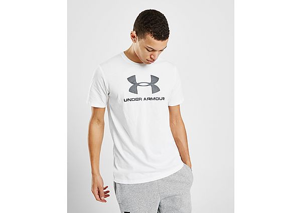 Under Armour T-shirt Manches courtes Sportstyle Homme - White/Black, White/Black