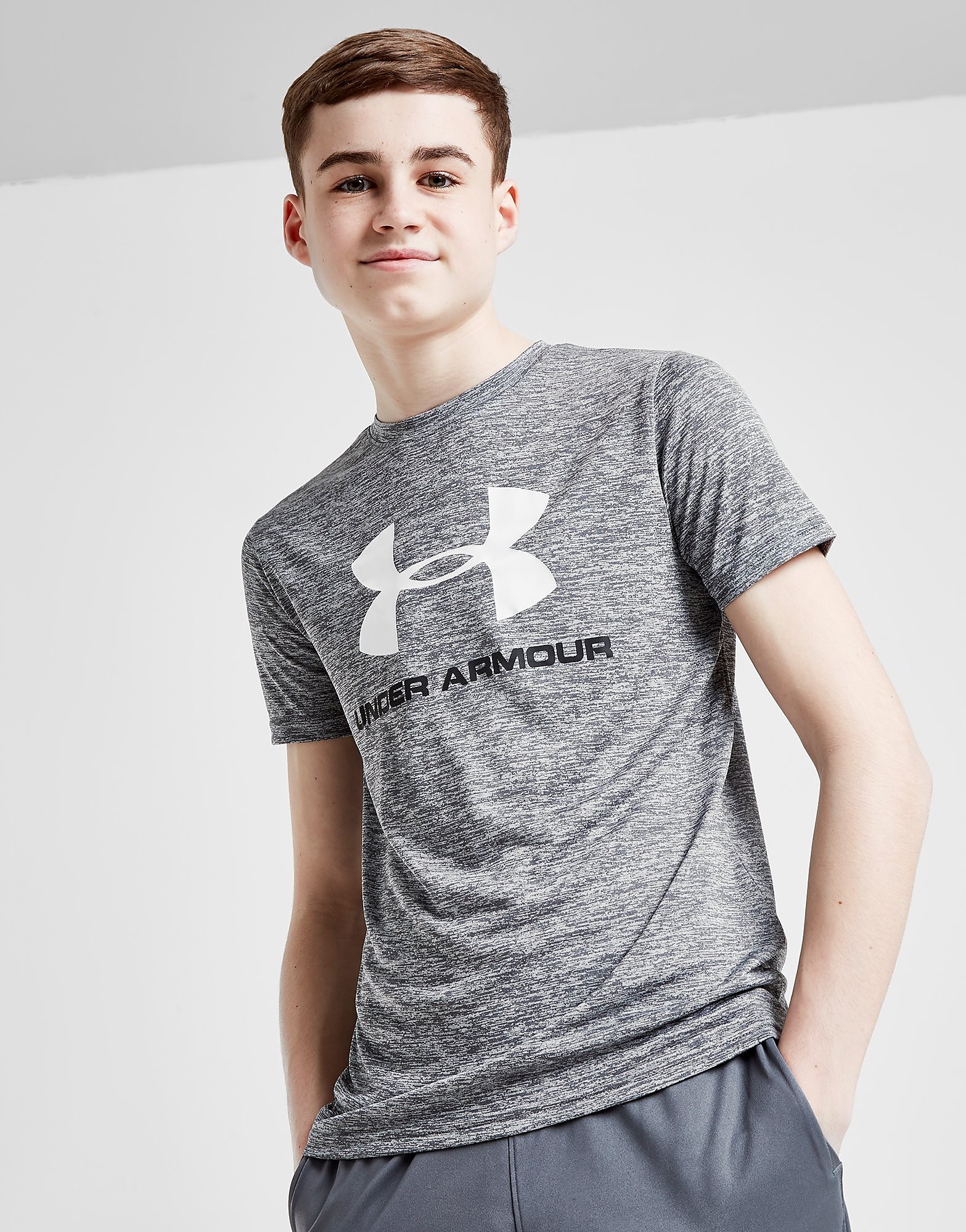 

Under Armour Sportstyle Poly T-Shirt Junior - Only at JD - Grey - Kids, Grey