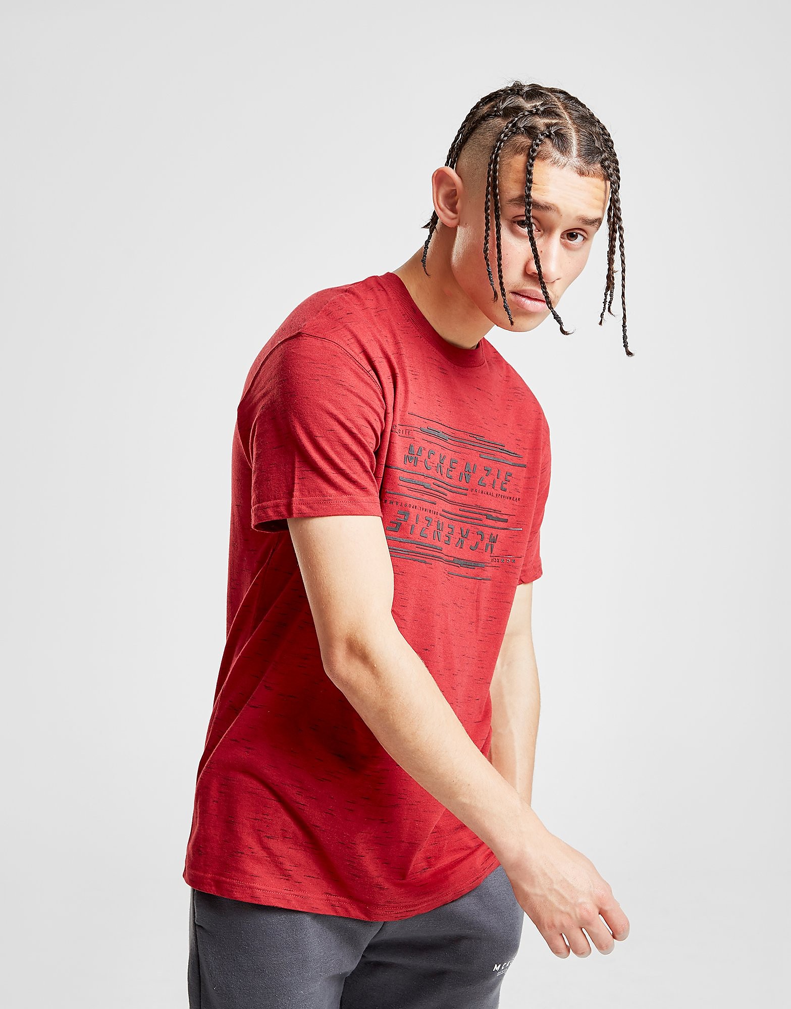 

McKenzie Andy T-Shirt - Only at JD - Red/Black - Mens, Red/Black