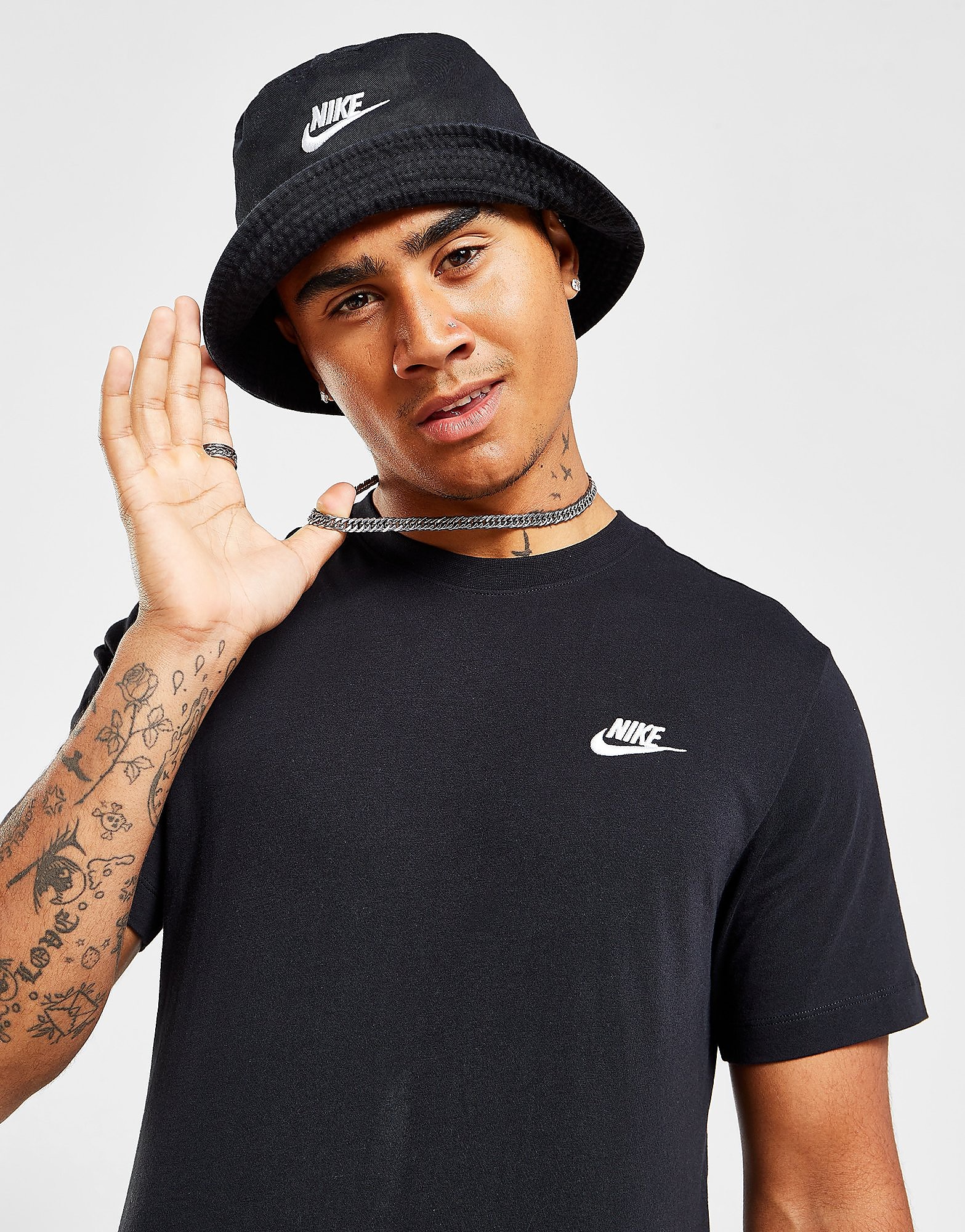 

Nike Sportswear Club T-Shirt - Black/White, Black/White