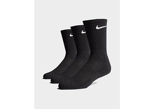 Nike Pack de 3 paires de chaussettes Cushioned Crew - Black/White, Black/White