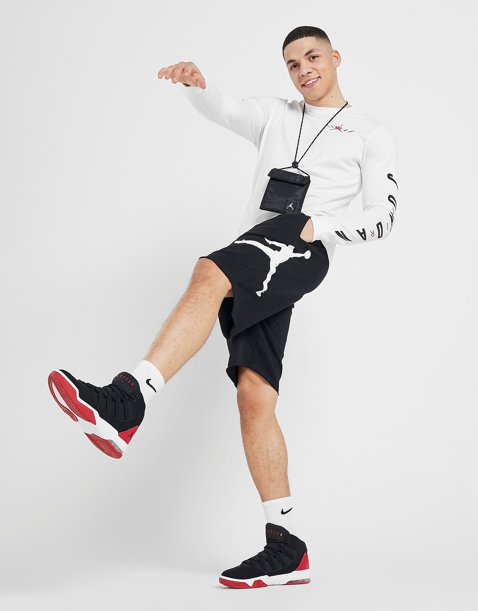 Jordan Flight French Terry Shorts Heren Zwart jordan kopen in de aanbieding