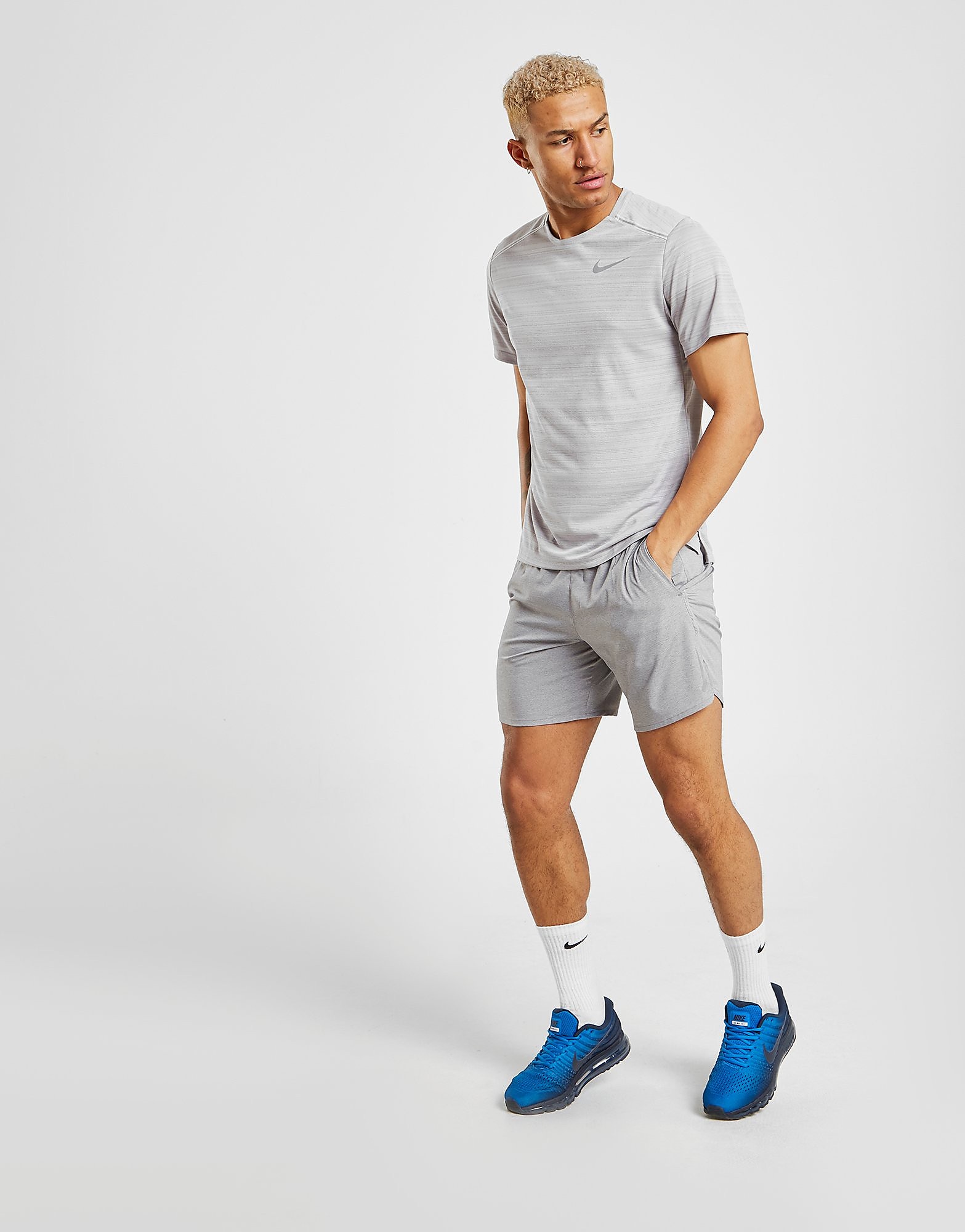 Nike Flex Stride 7 Shorts Grijs Heren nike kopen in de aanbieding