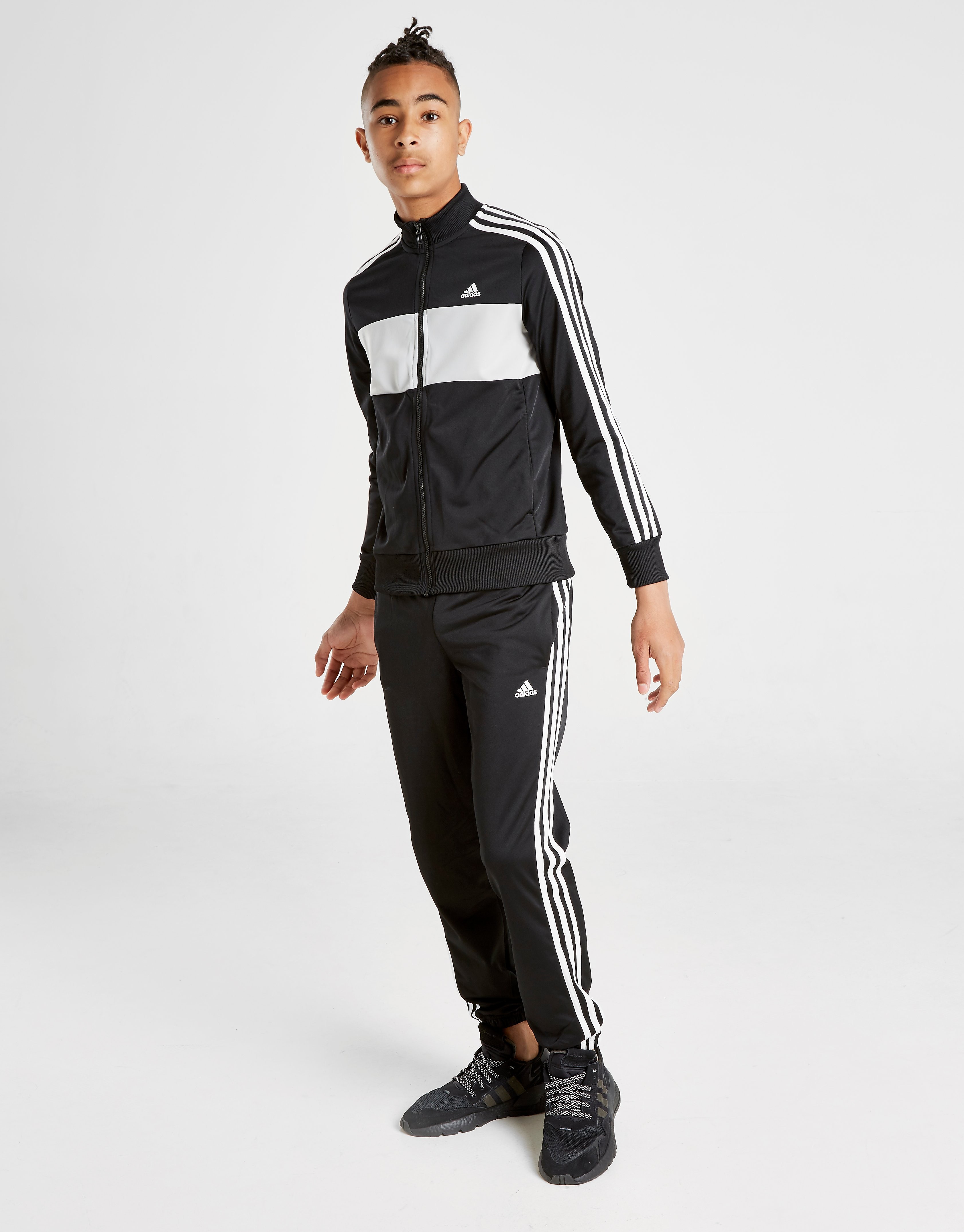 Adidas Tibero Tracksuit Junior Zwart Kind adidas kopen in de aanbieding