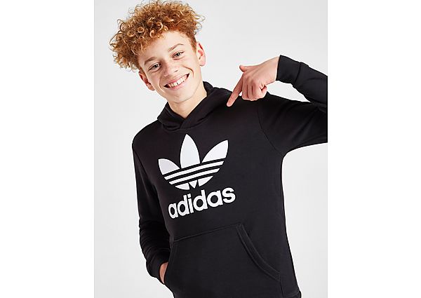 adidas Originals Sweat à capuche Trefoil Junior - Black / White/White, Black / White/White