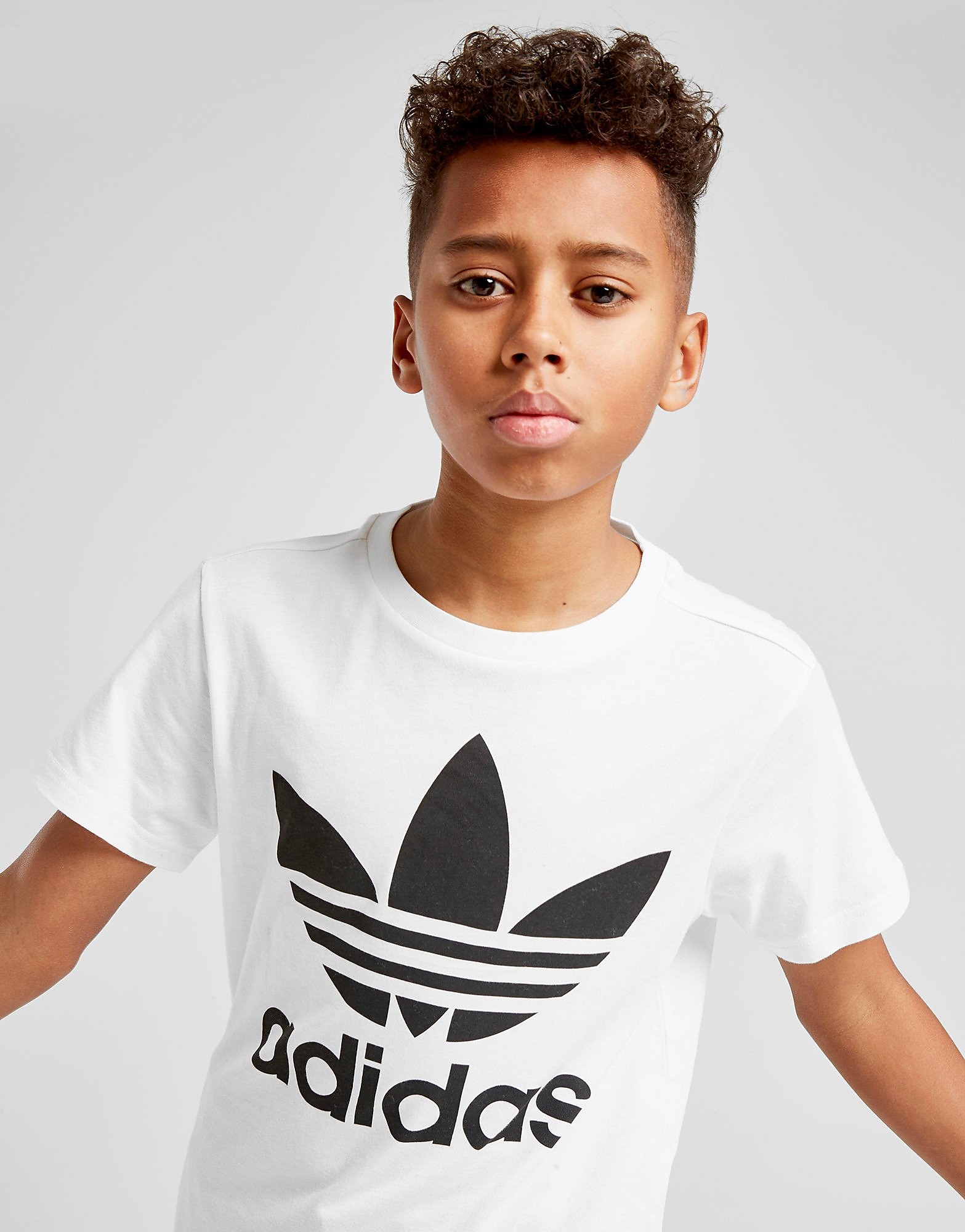 

adidas Originals Trefoil T-Shirt Junior - White/Black - Kids, White/Black
