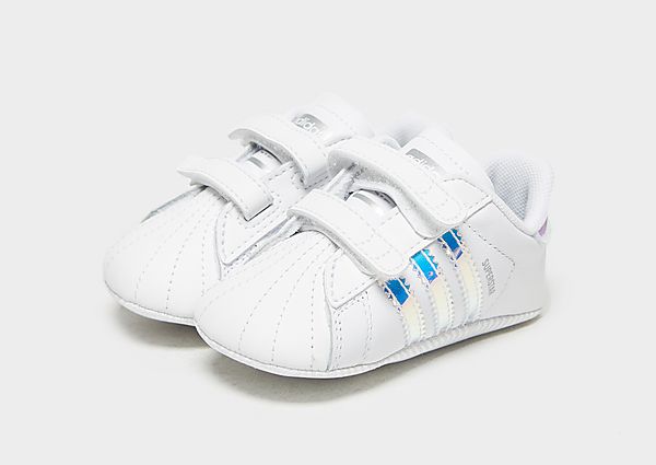 adidas Originals Baskets Superstar Crib Bébé - Cloud White / Cloud White / Core Black/Blue, Cloud Wh