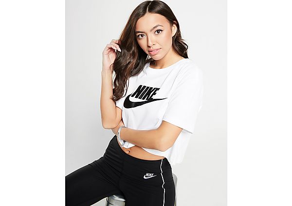 Nike T-Shirt Crop Essential Futura Femme - White/Black/Black, White/Black/Black