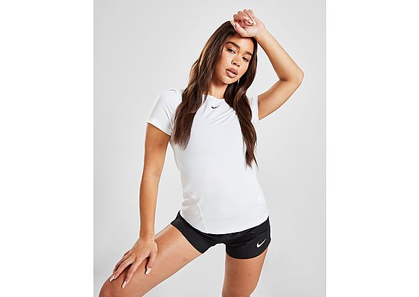 Nike T-Shirt Entraînement Manches Courtes Pro Femme - White/Black/Black, White/Black/Black
