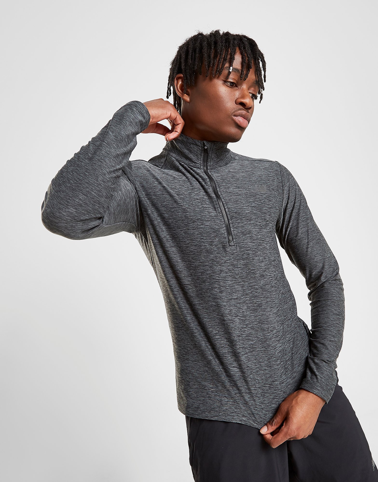 

New Balance 1/4 Zip Track Top - Grey - Mens, Grey