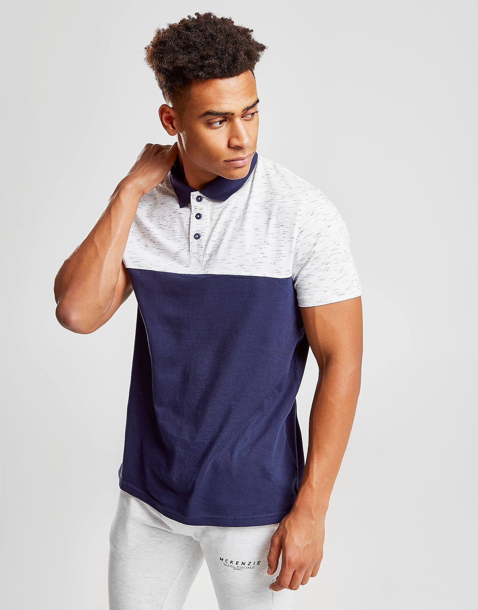 

McKenzie Mustang Polo Shirt - Only at JD - Navy/Grey - Mens, Navy/Grey