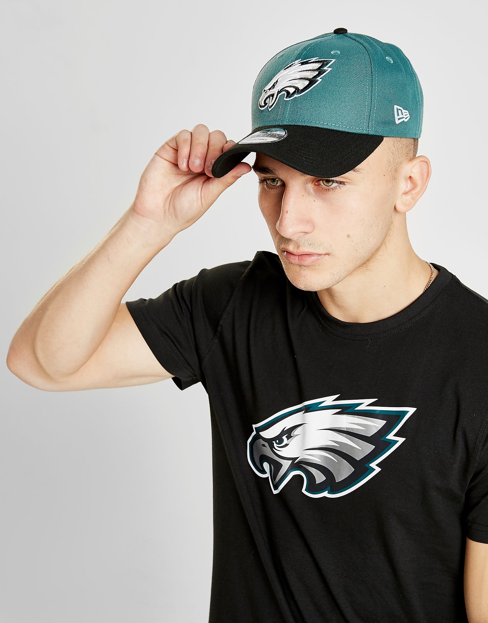 

New Era NFL Philadelphia Eagles 9FORTY Cap - Green/Black - Womens, Green/Black