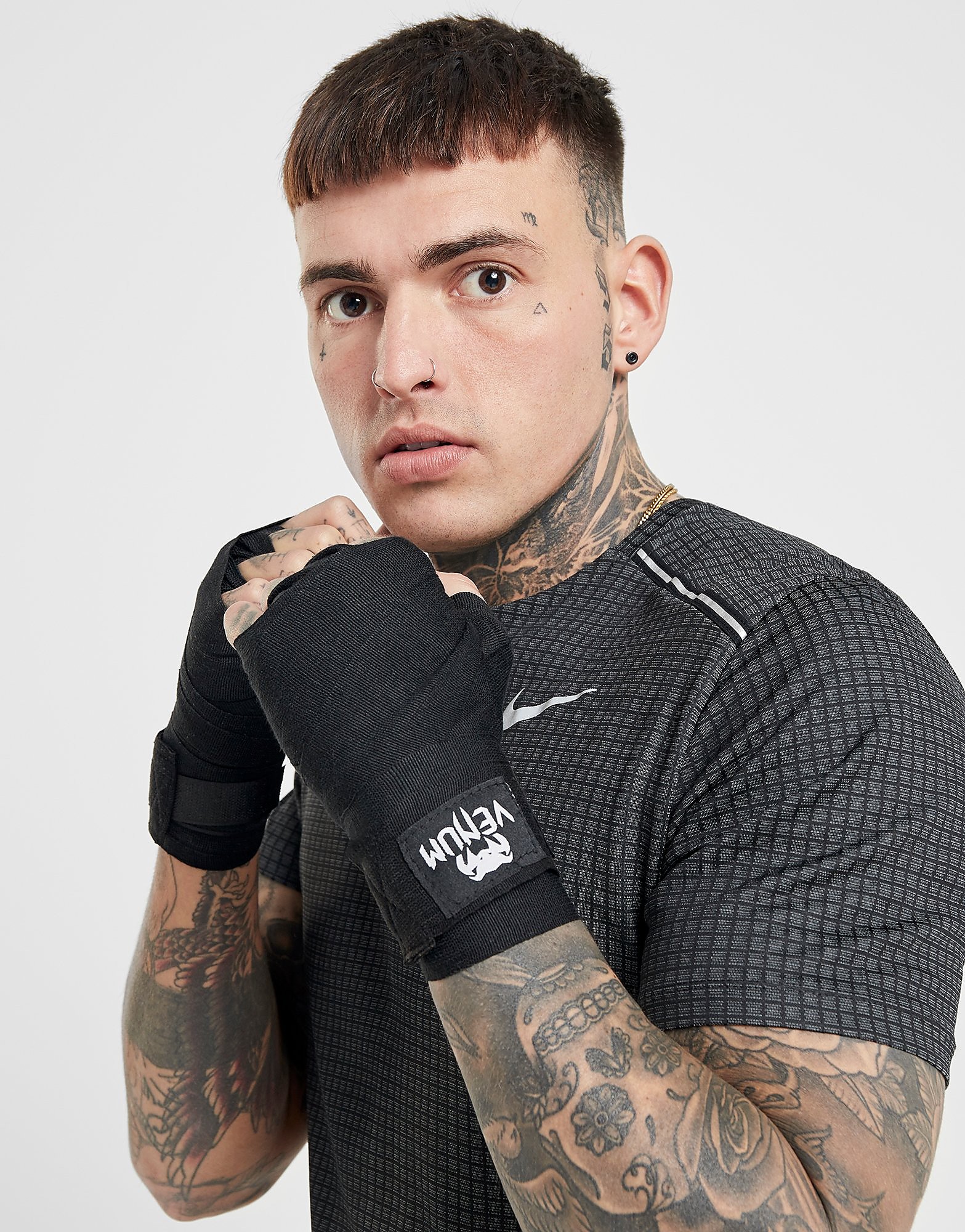 

Venum Kontact Handwraps - Black/White - Womens, Black/White