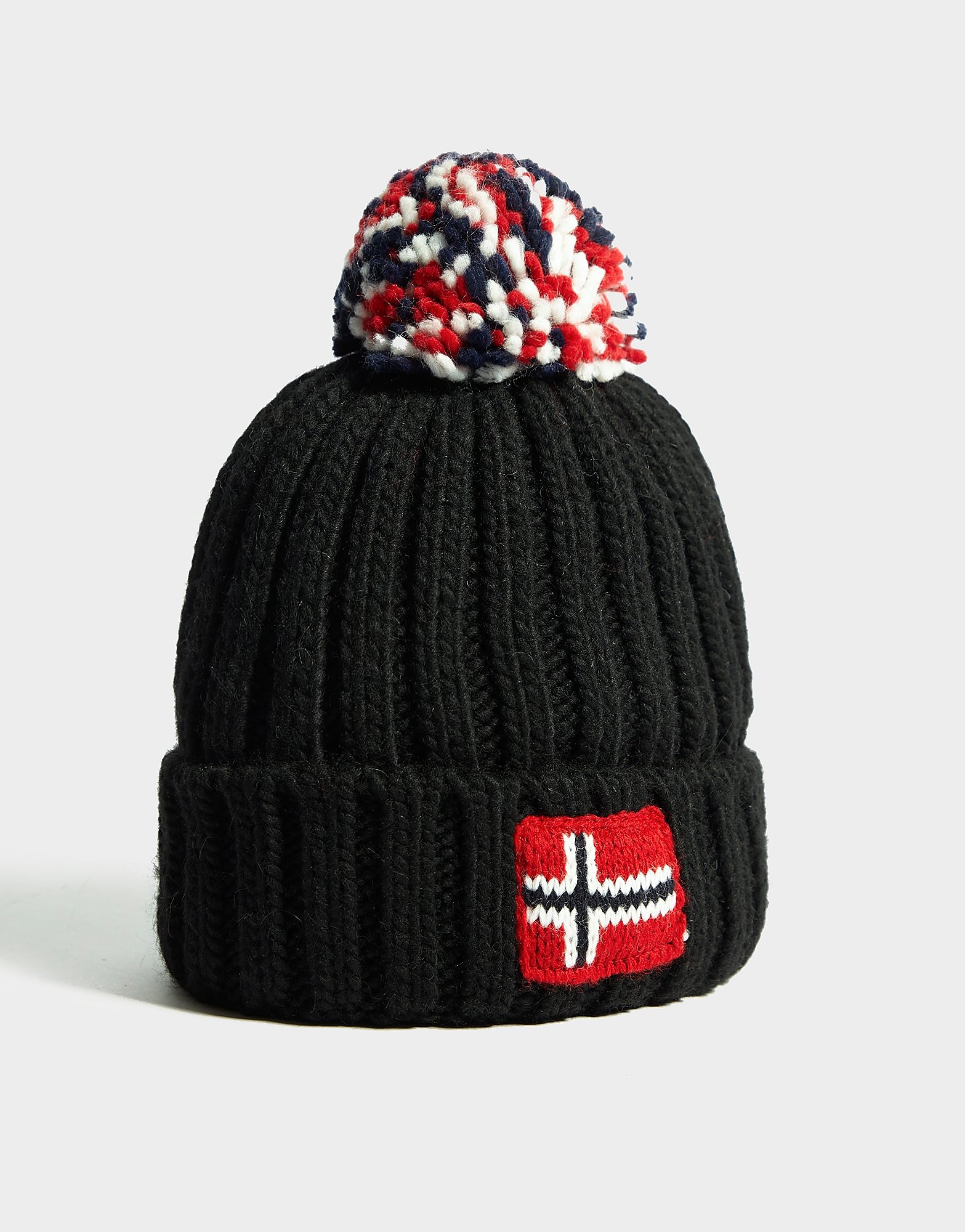 

Napapijri Semiury Beanie Junior - Black/Red/White - Kids, Black/Red/White