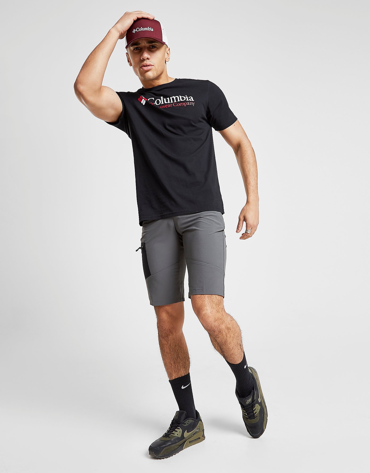 Columbia Triple Canyon Shorts Heren Grijs columbia kopen in de aanbieding