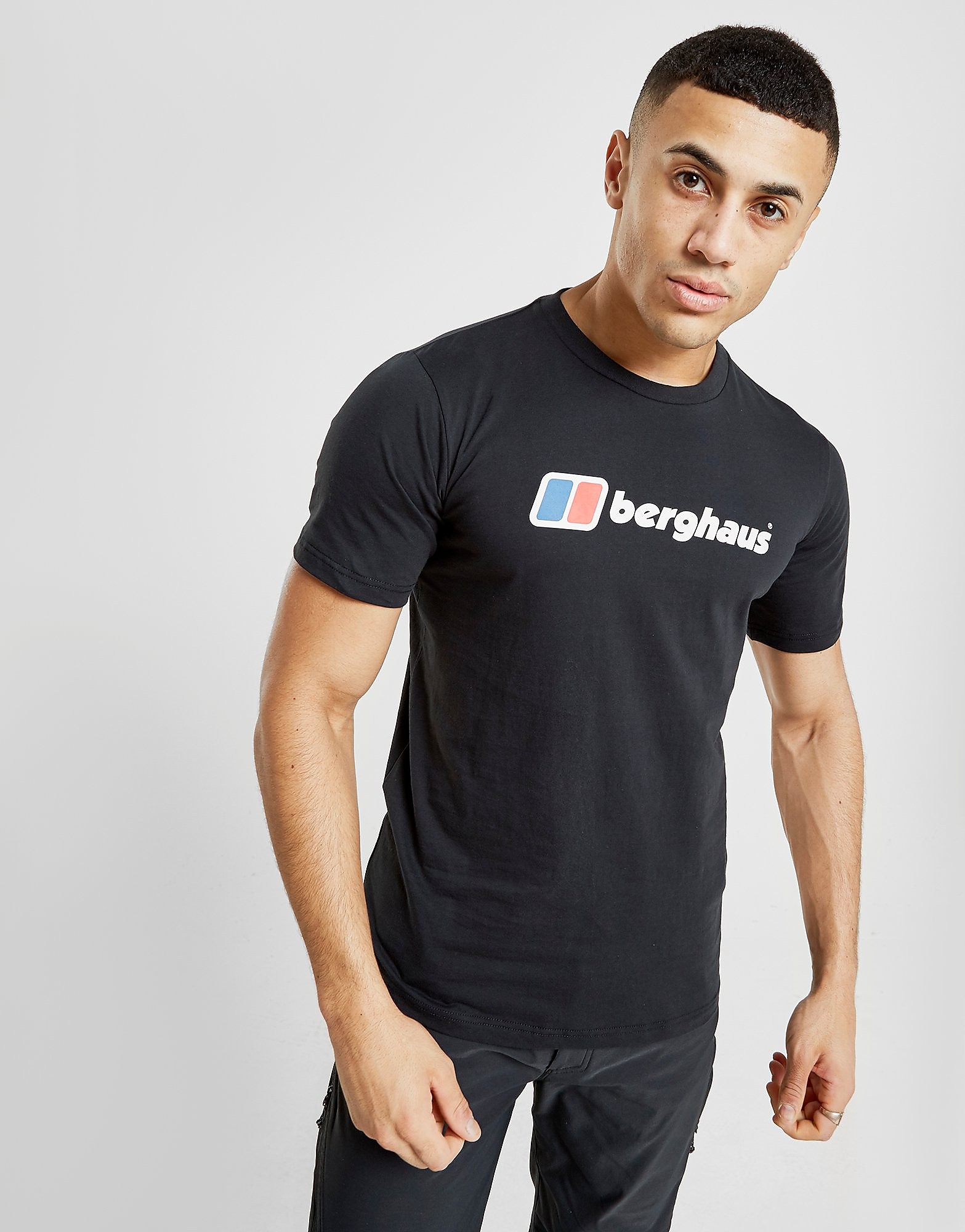 Berghaus Large Logo T Shirt Heren Alleen Bij Jd Zwart berghaus kopen in de aanbieding