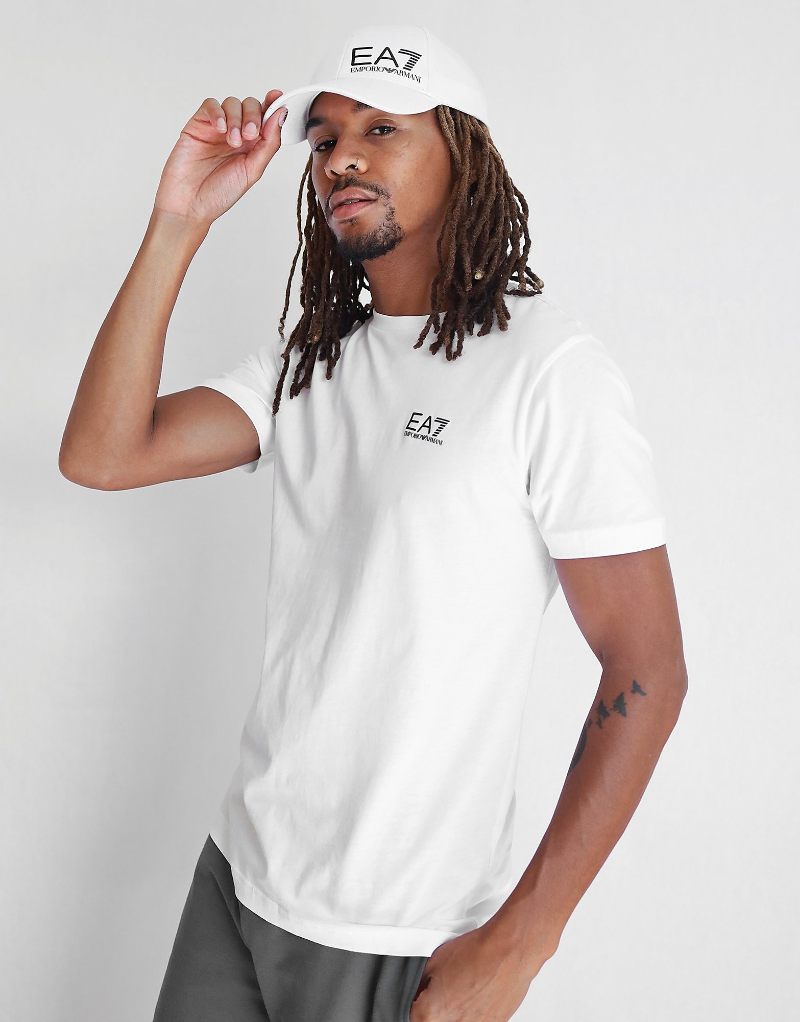 

Emporio Armani EA7 Core Short Sleeve T-Shirt - White - Mens, White