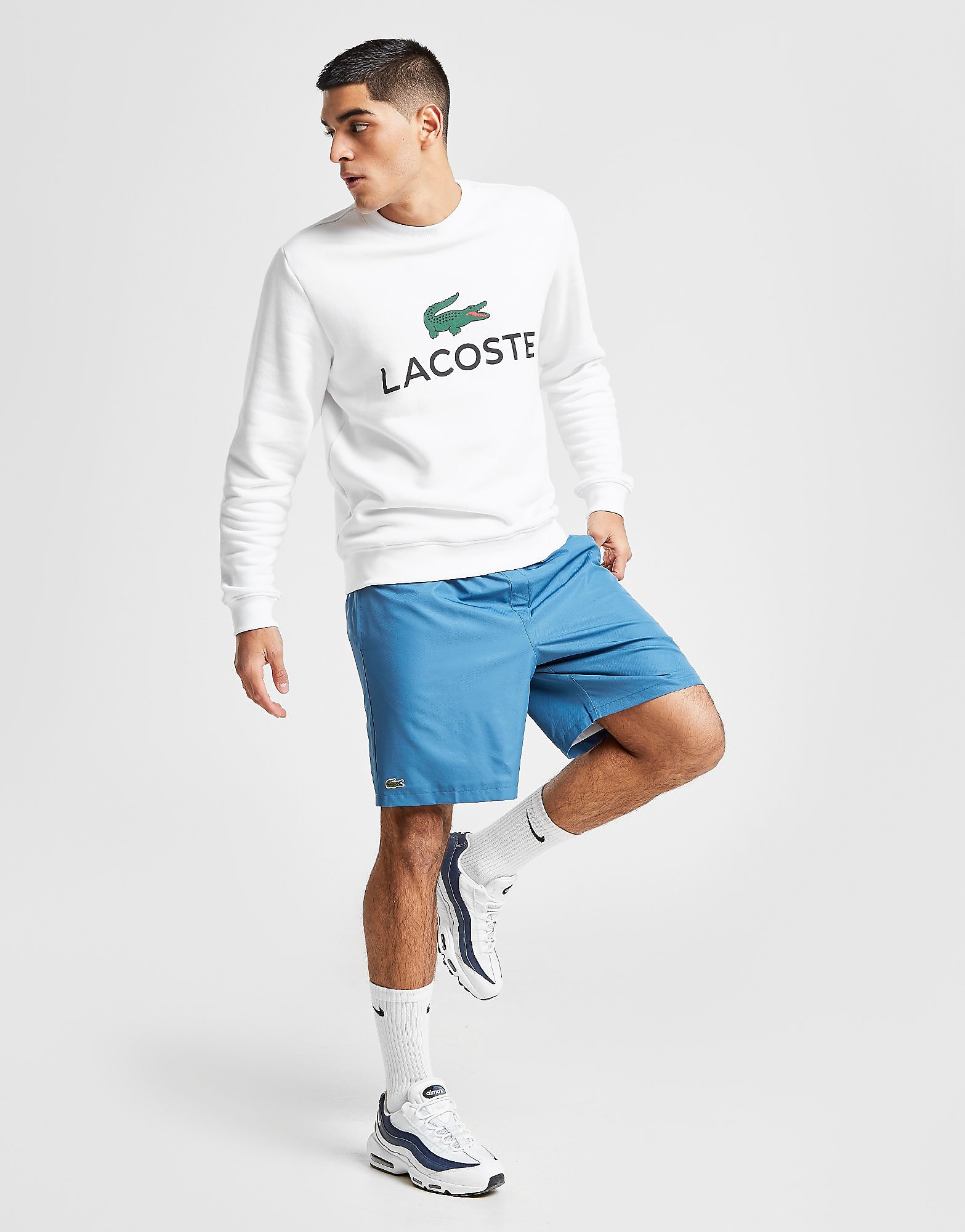 Lacoste Quartier Shorts Blauw Heren lacoste kopen in de aanbieding