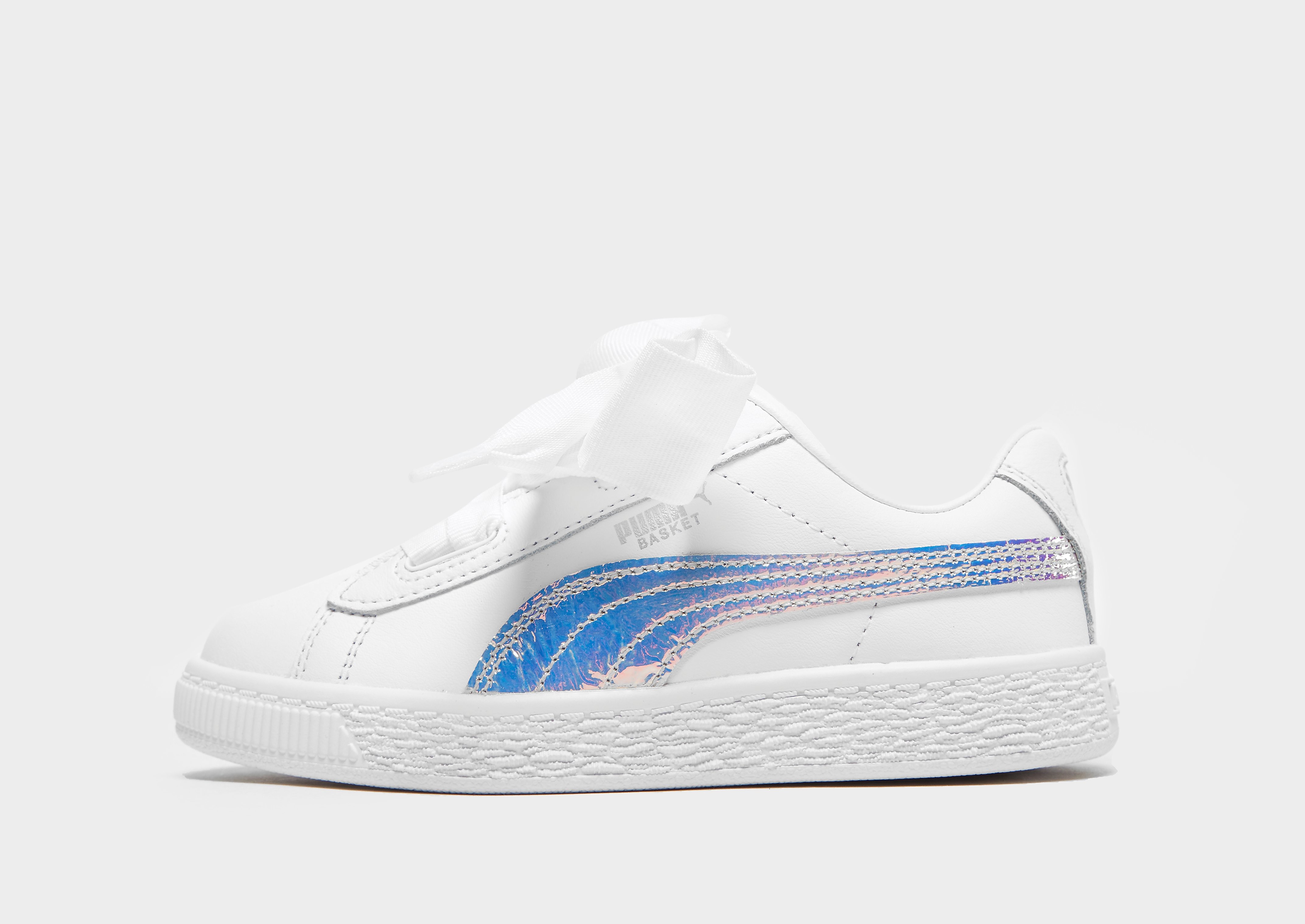 Puma Basket Heart Kinderen Alleen Bij Jd Wit Kind puma kopen in de aanbieding