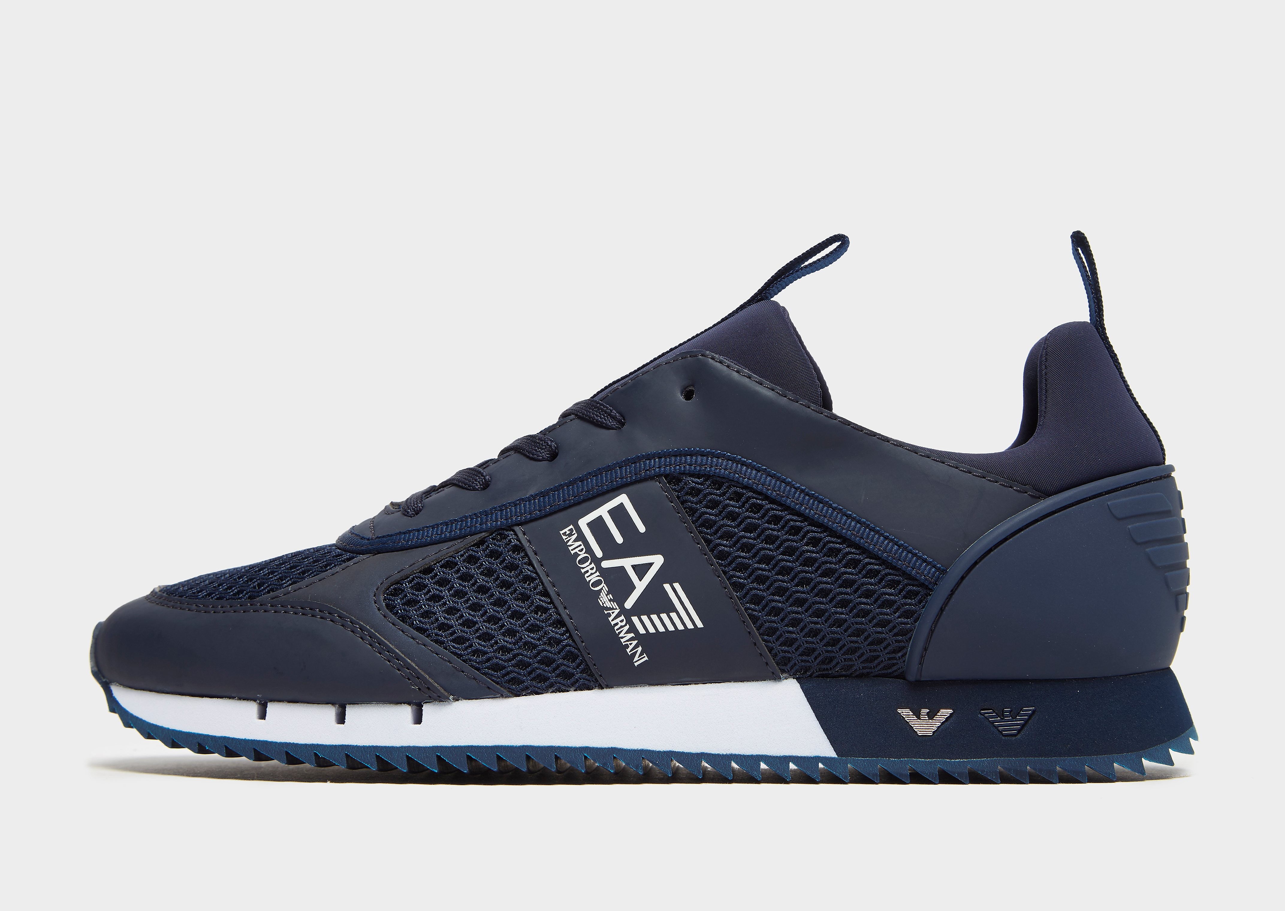 

Emporio Armani EA7 B&W Mesh Run - Navy/White - Mens, Navy/White