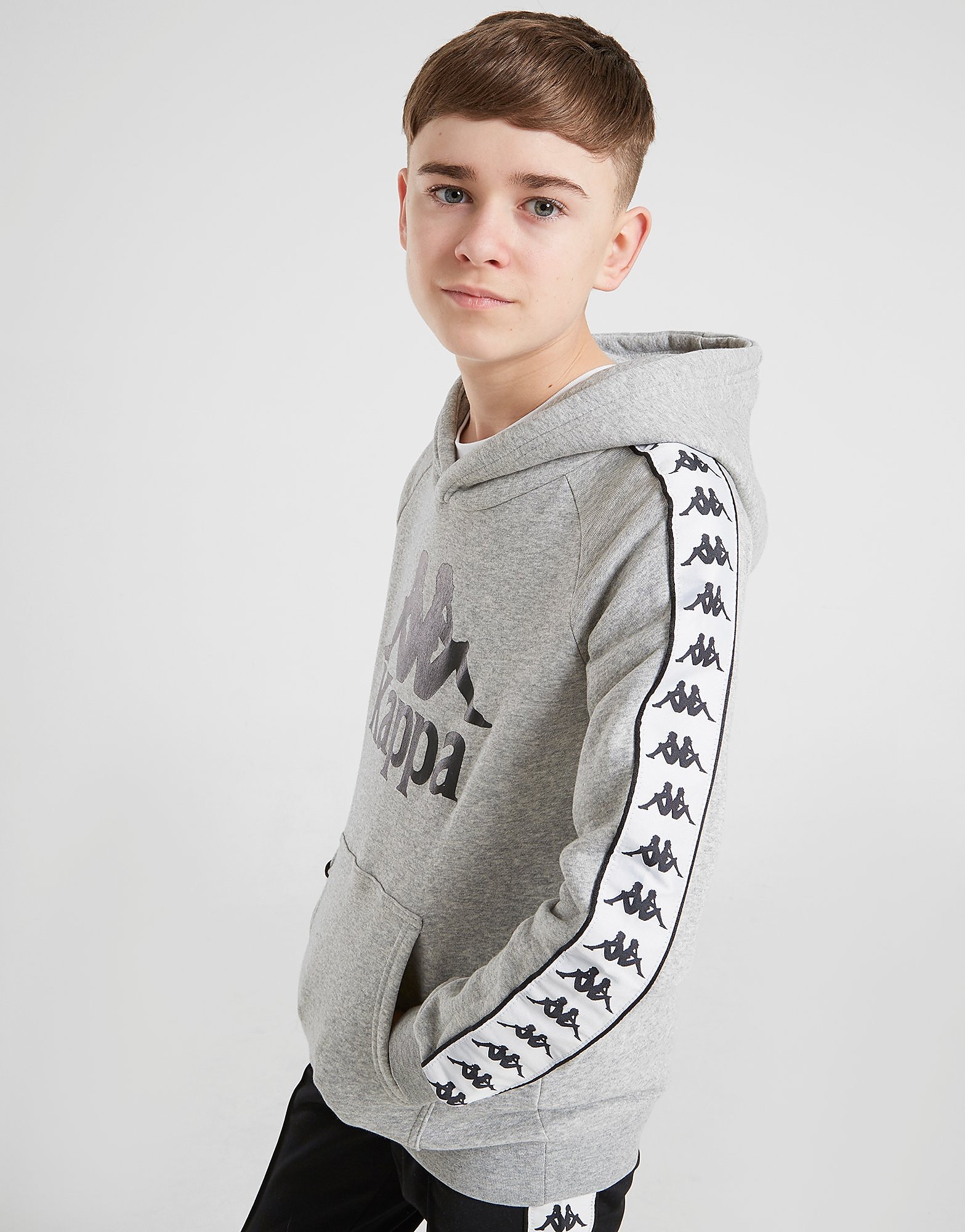 Kappa Hurtado Hoodie Junior Grijs Kind kappa kopen in de aanbieding