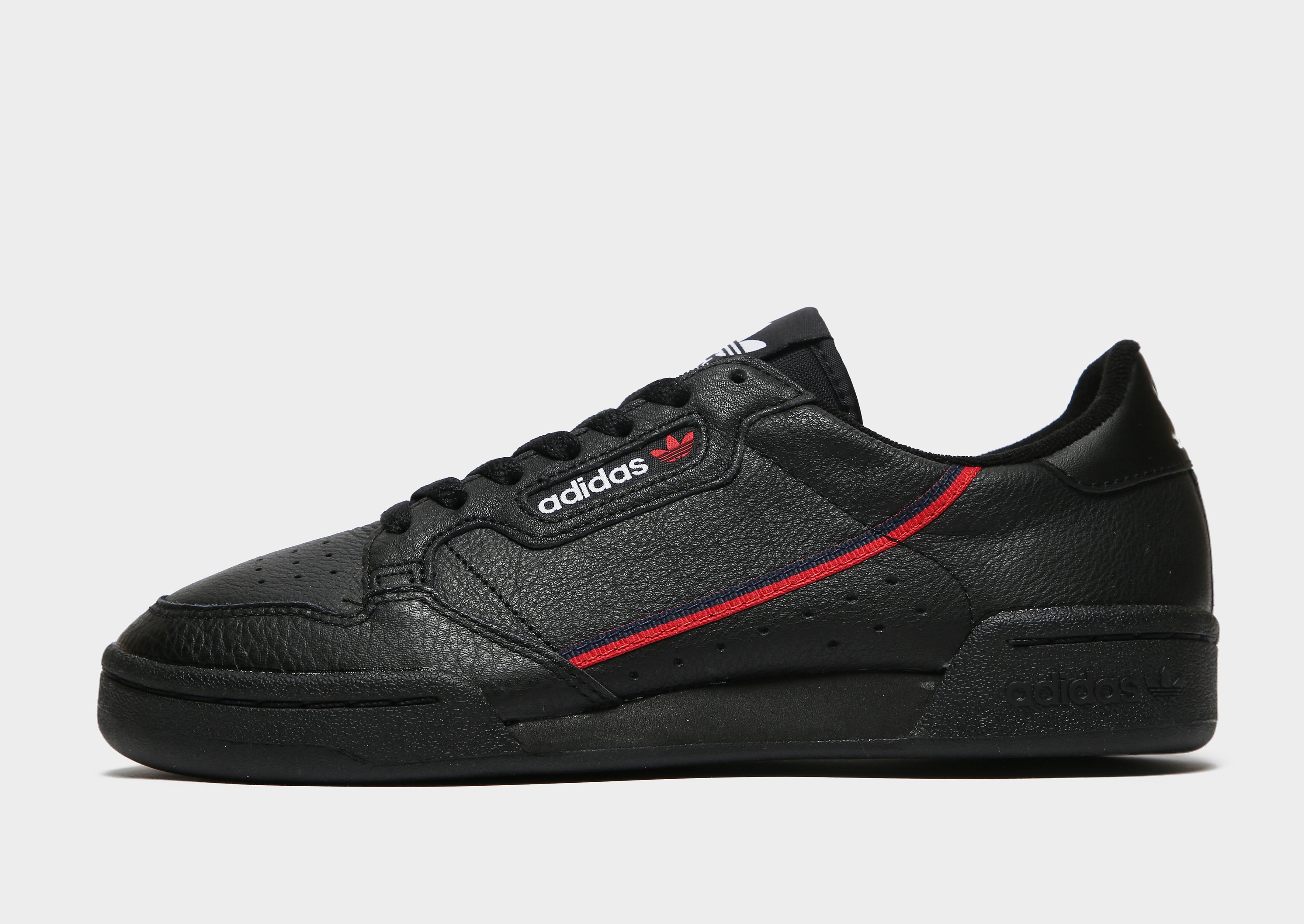 

adidas Originals Continental 80 - Black/Red - Womens, Black/Red