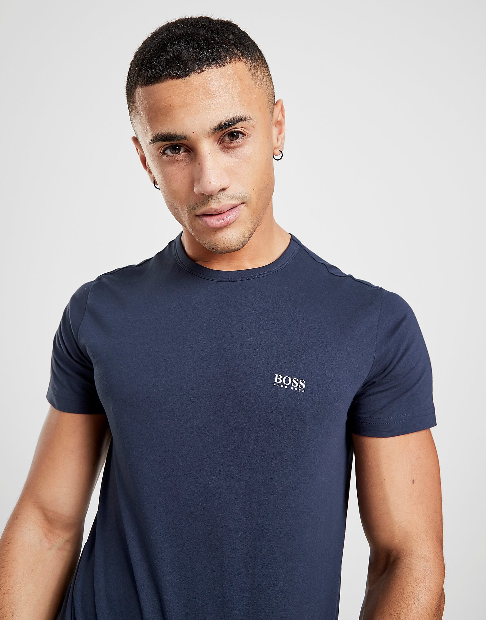 

BOSS Green Core Small Logo T-Shirt - Navy/White - Mens, Navy/White